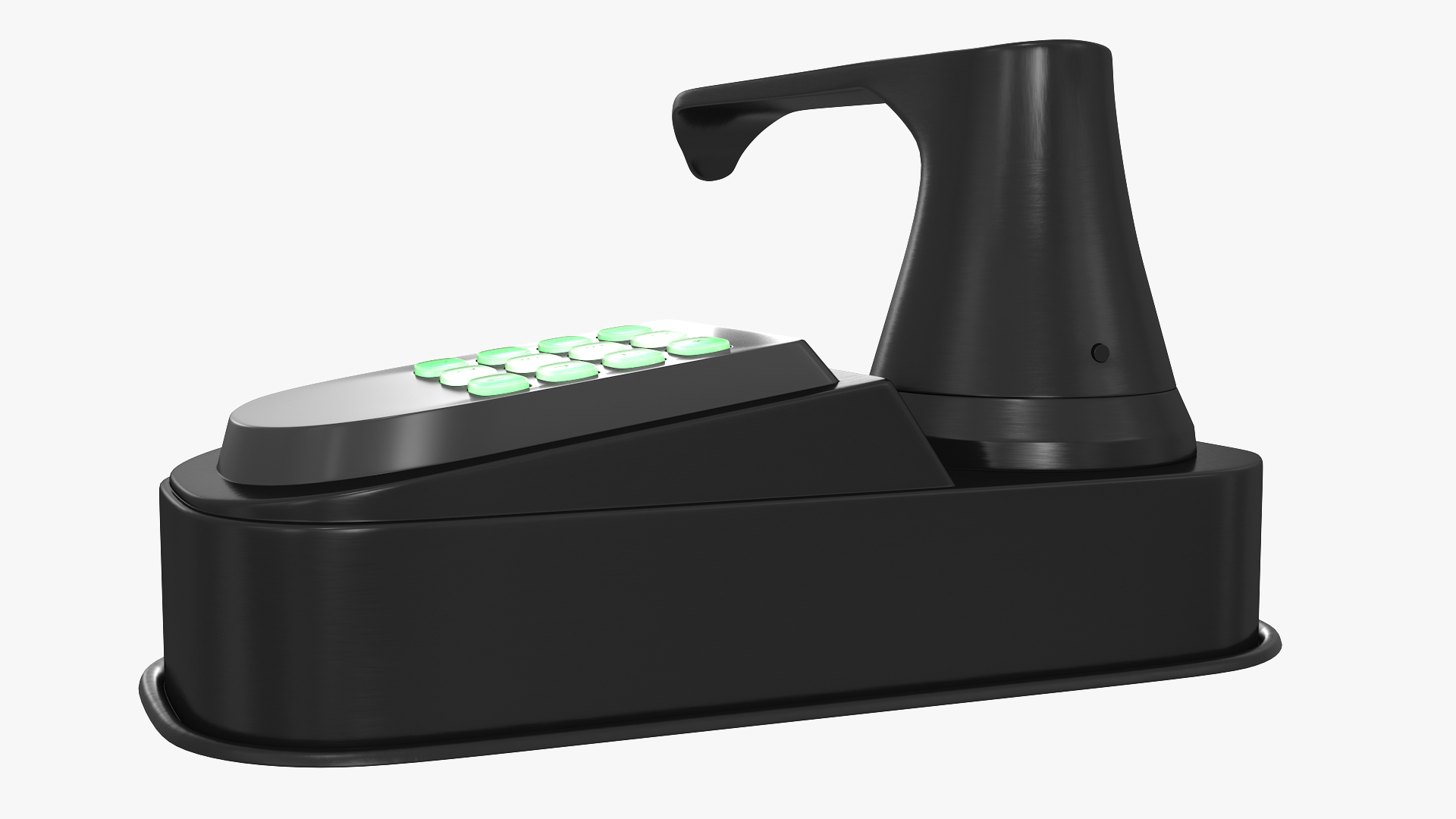3D Smart Lock with Keypad Door Knob Black model