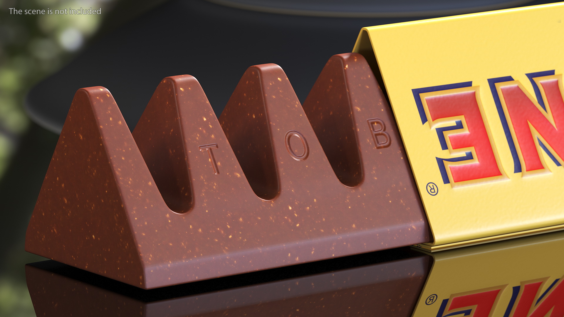3D model Opened Toblerone Milk Chocolate Bar