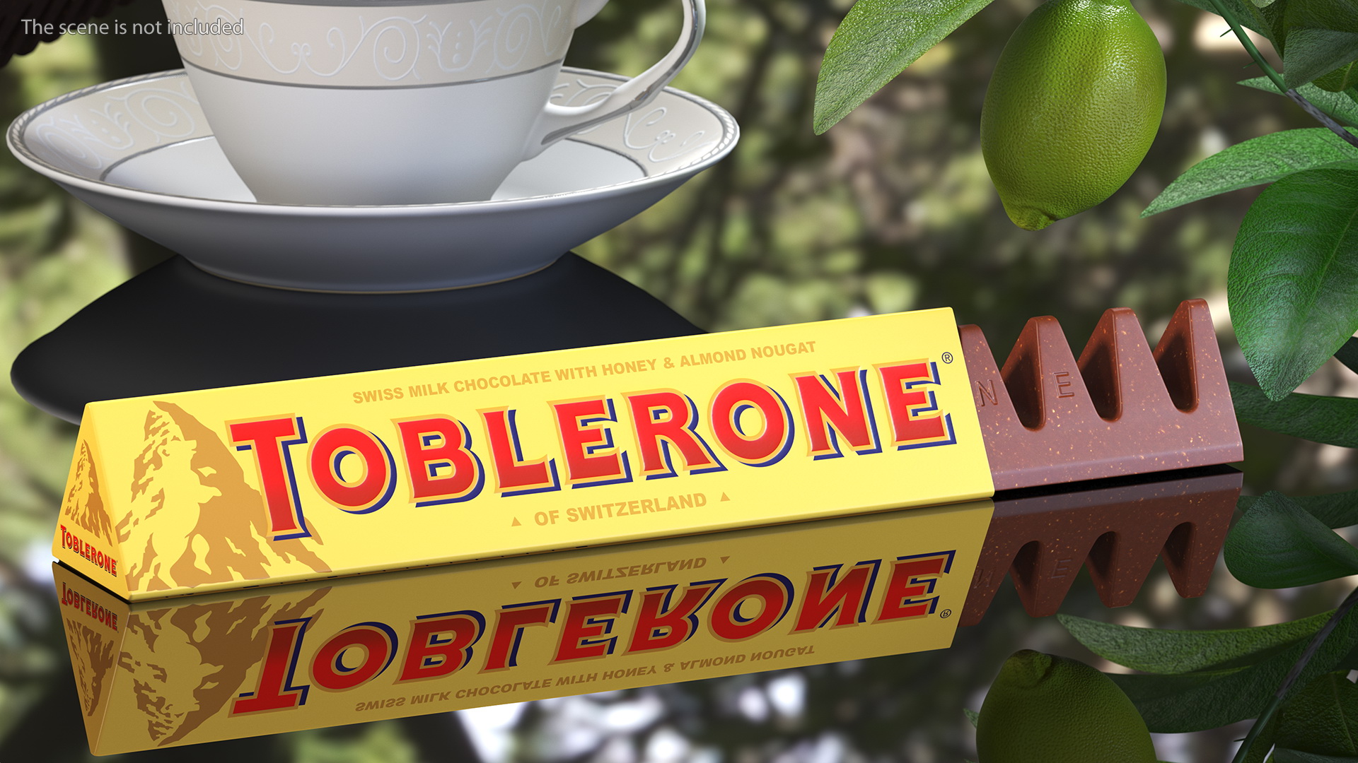 3D model Opened Toblerone Milk Chocolate Bar