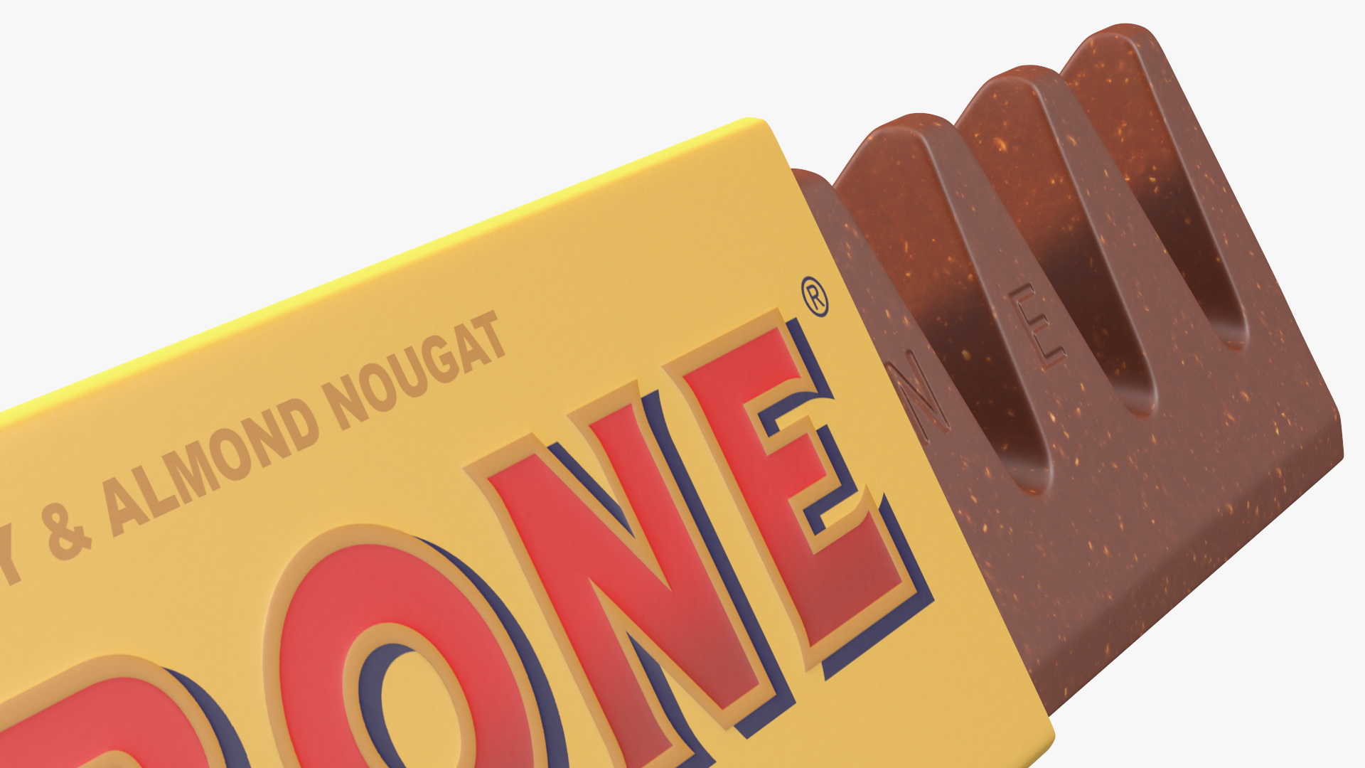 3D model Opened Toblerone Milk Chocolate Bar