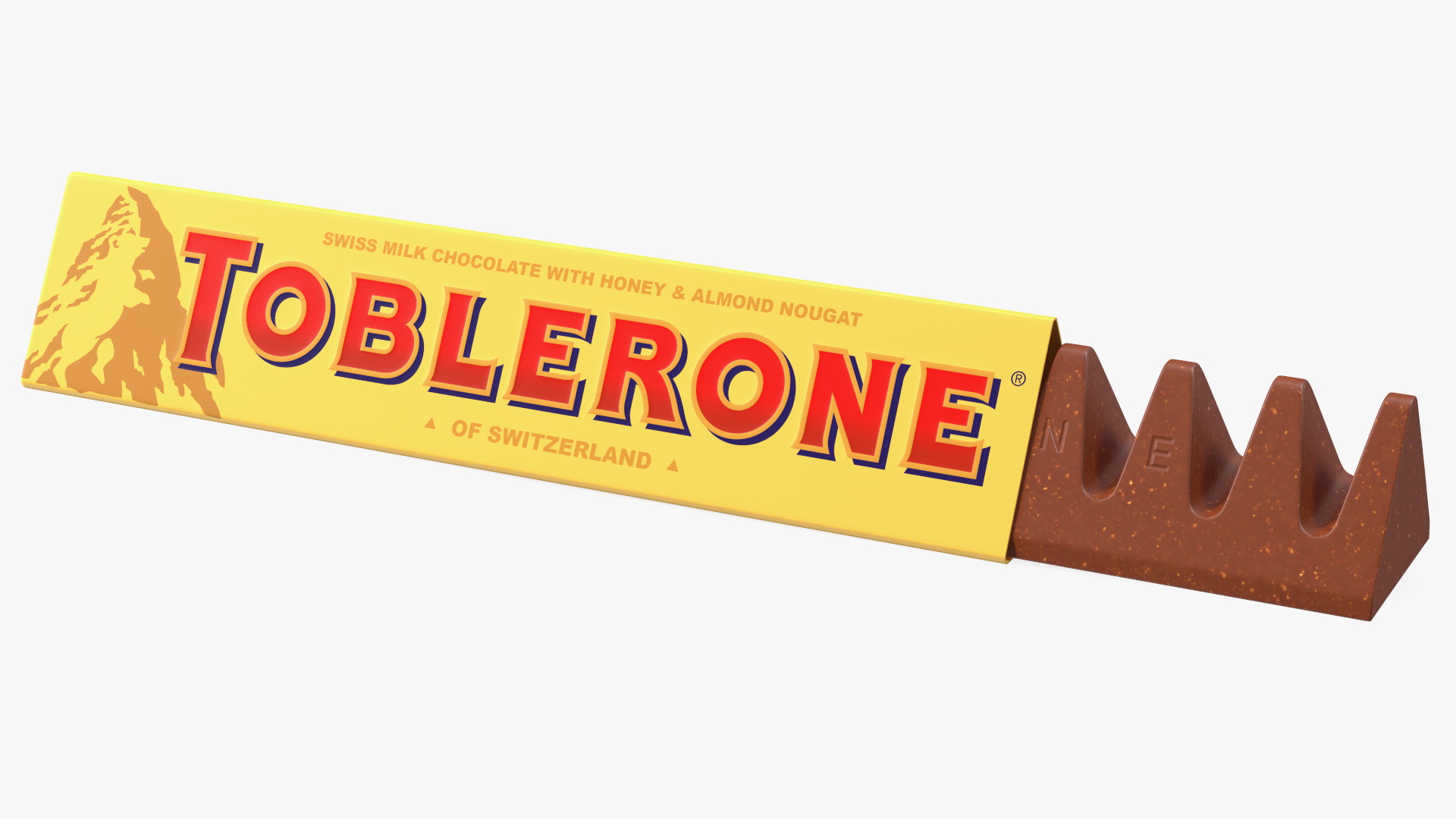 3D model Opened Toblerone Milk Chocolate Bar