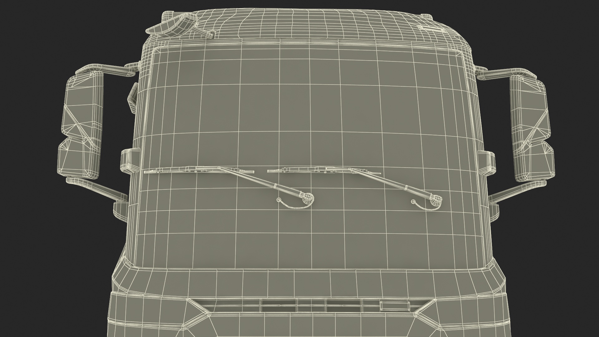 Modern Truck Black Rigged for Cinema 4D 3D model