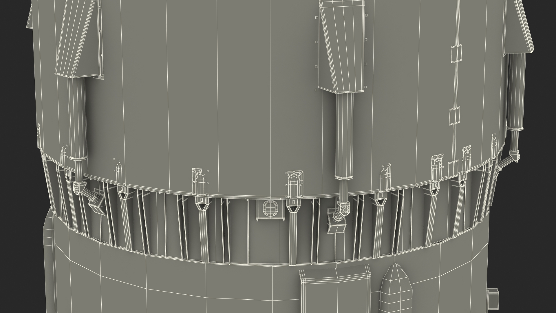 3D Proton M Heavy Lift Launch Rocket model