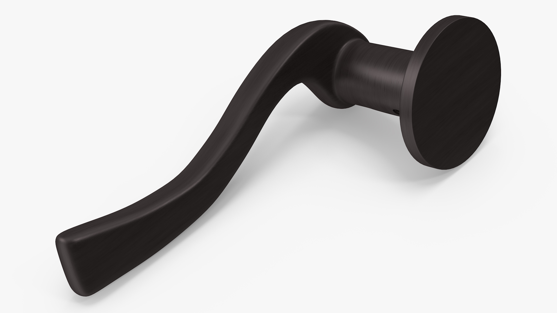 3D Dark Bronze Classic Style Door Handles model