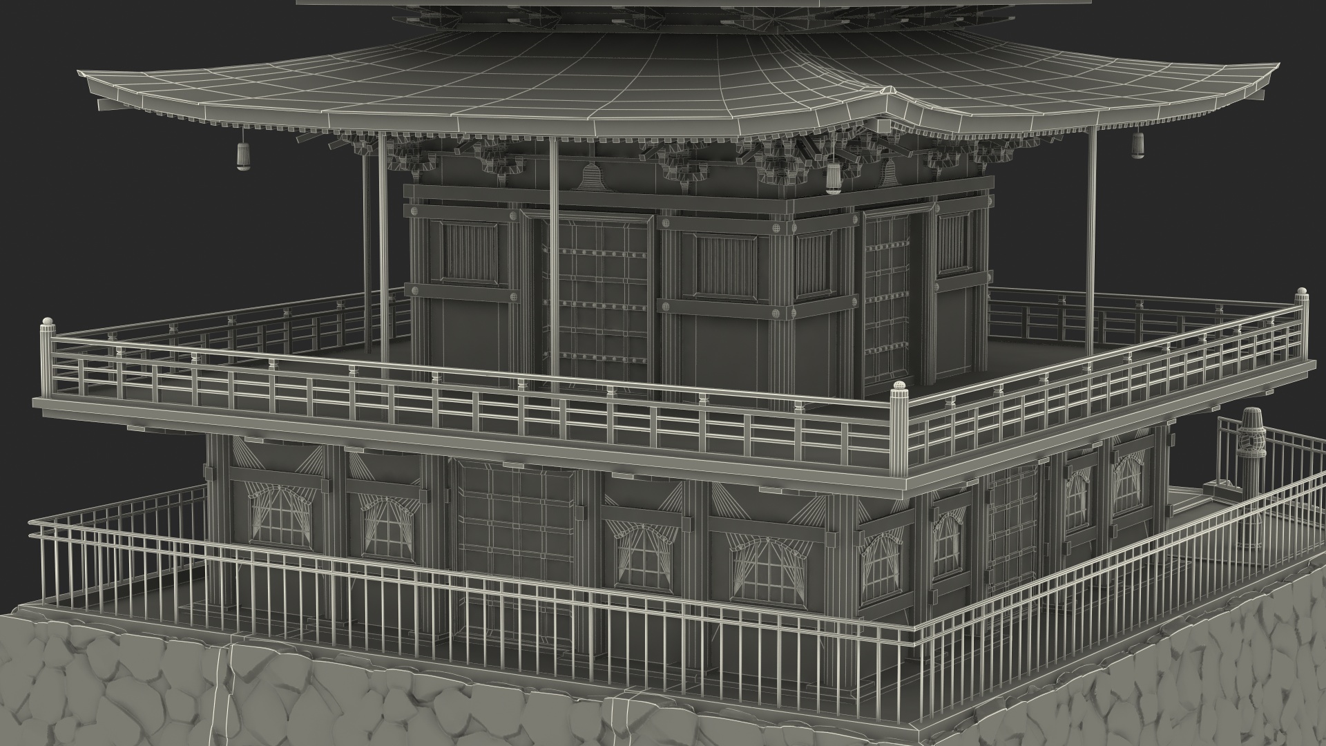 Traditional Japanese Temple 3D