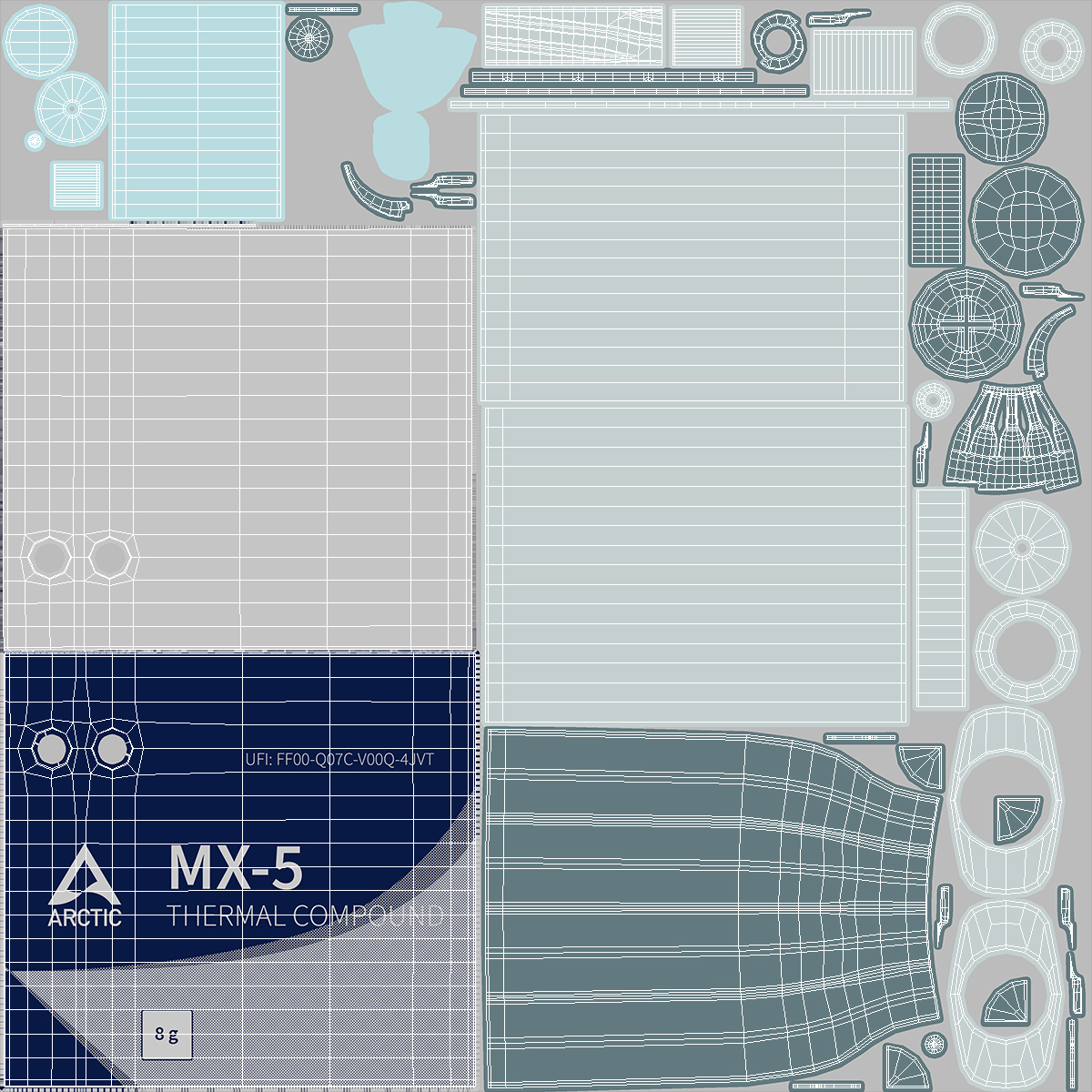 Arctic MX-5 CPU Thermal Paste 3D model