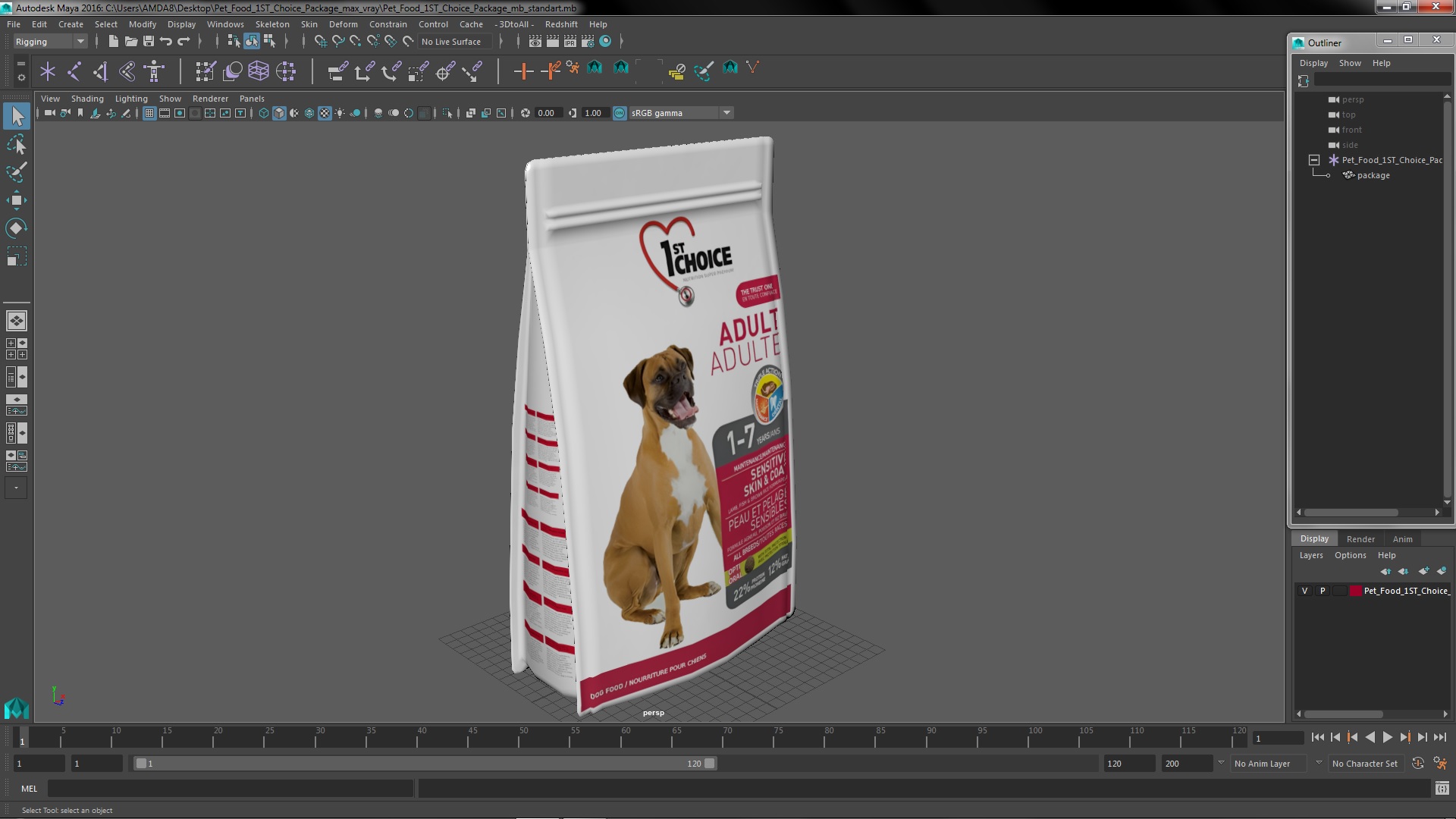 Pet Food 1ST Choice Package 3D