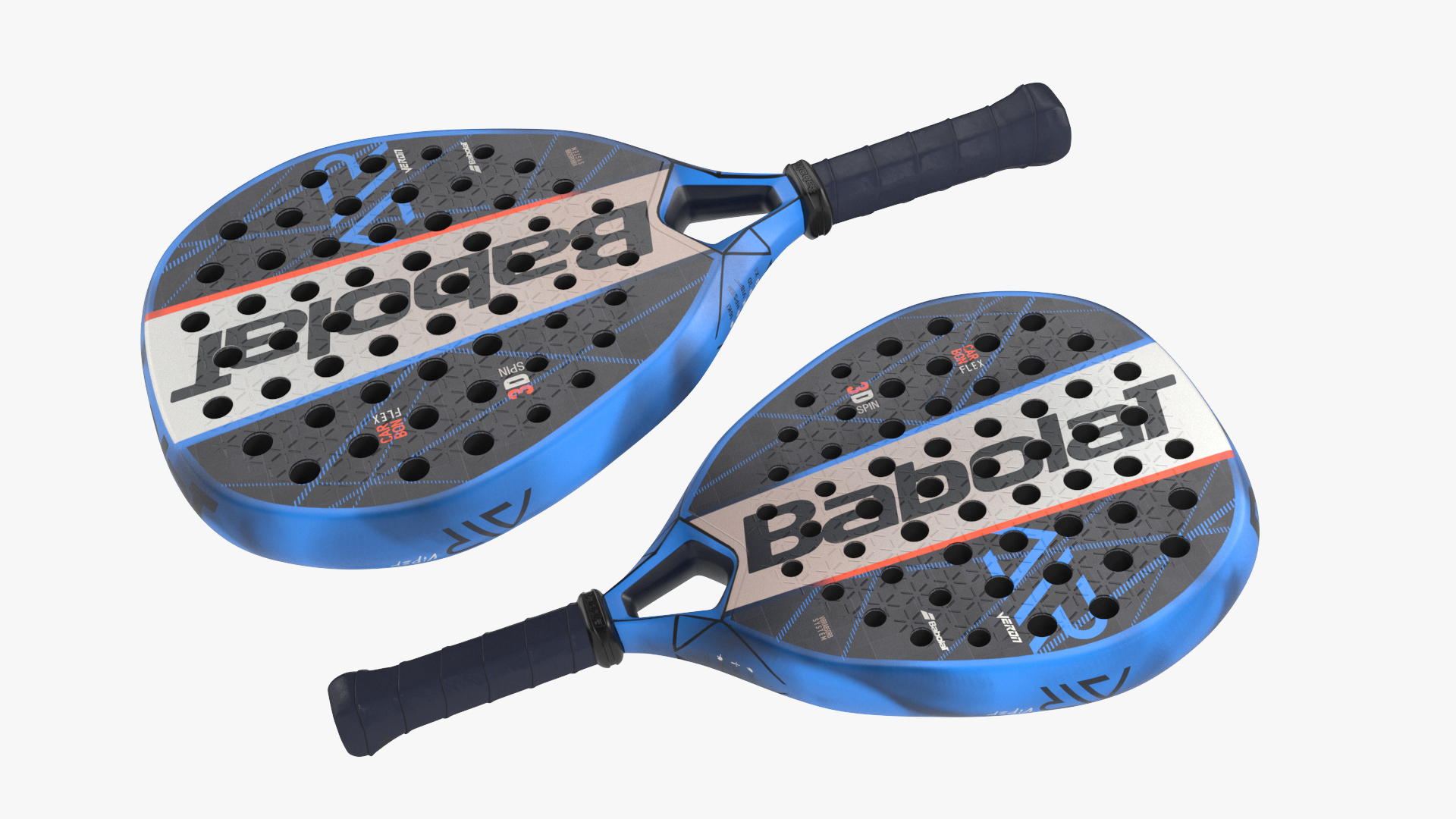 Babolar Air Padel Racket Blue 3D model