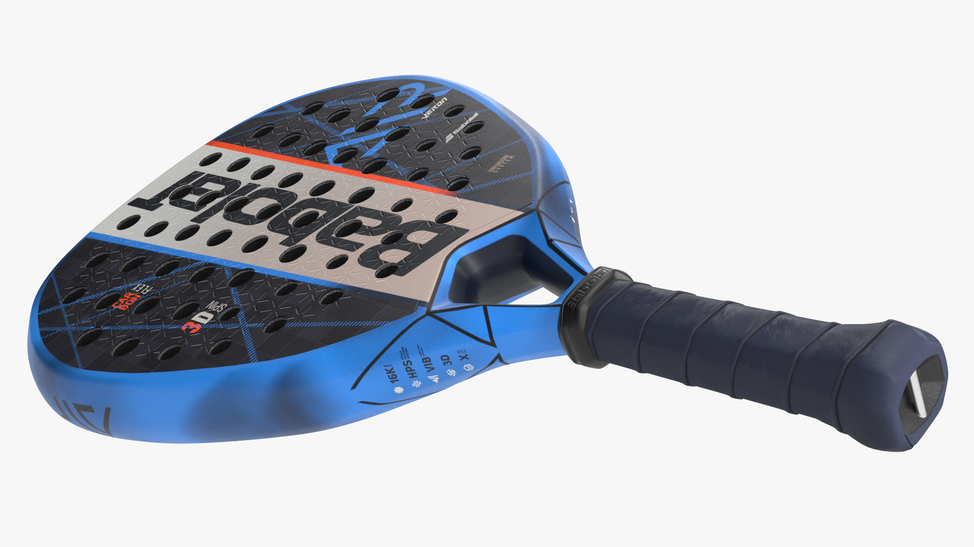 Babolar Air Padel Racket Blue 3D model