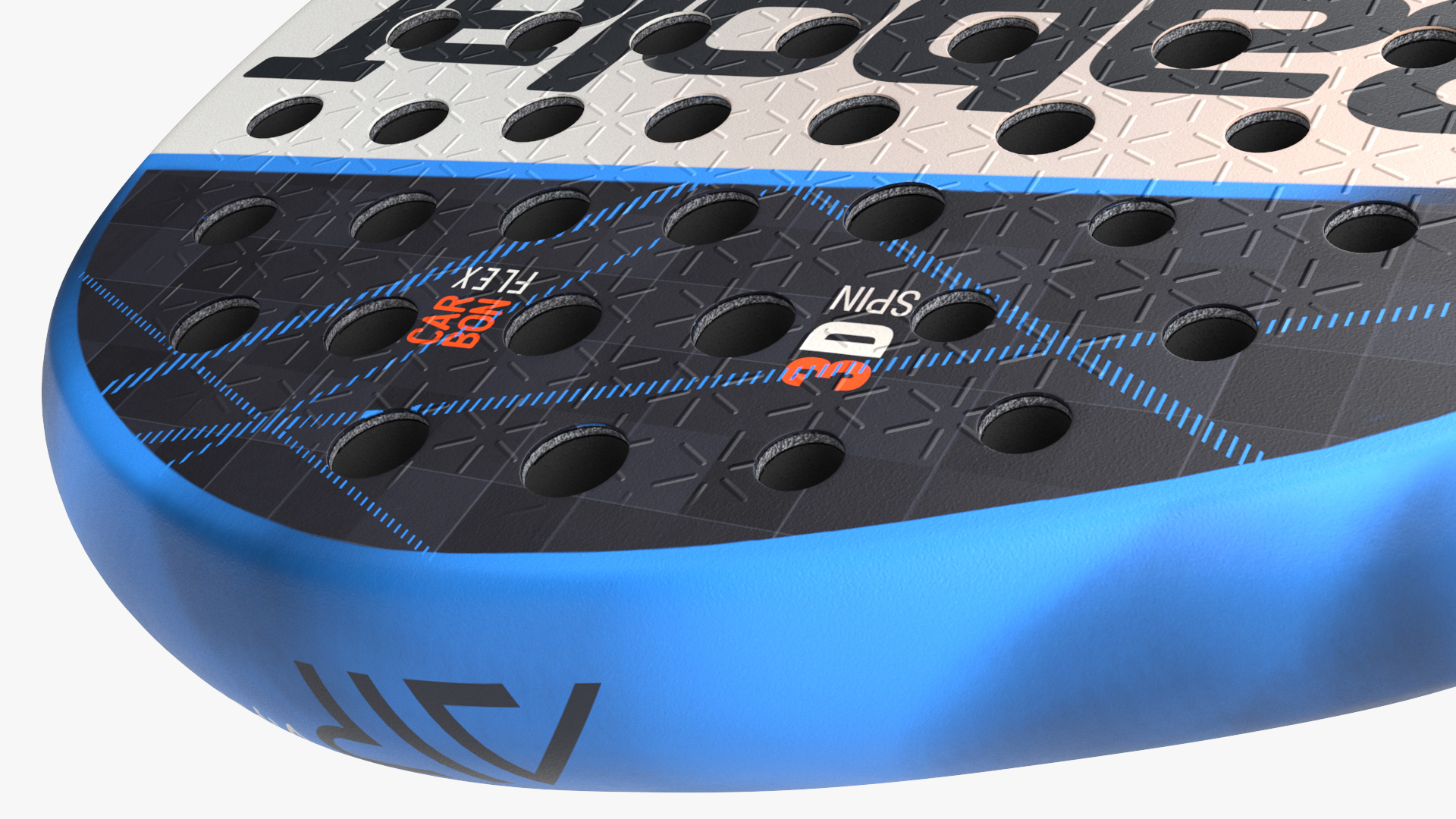 Babolar Air Padel Racket Blue 3D model