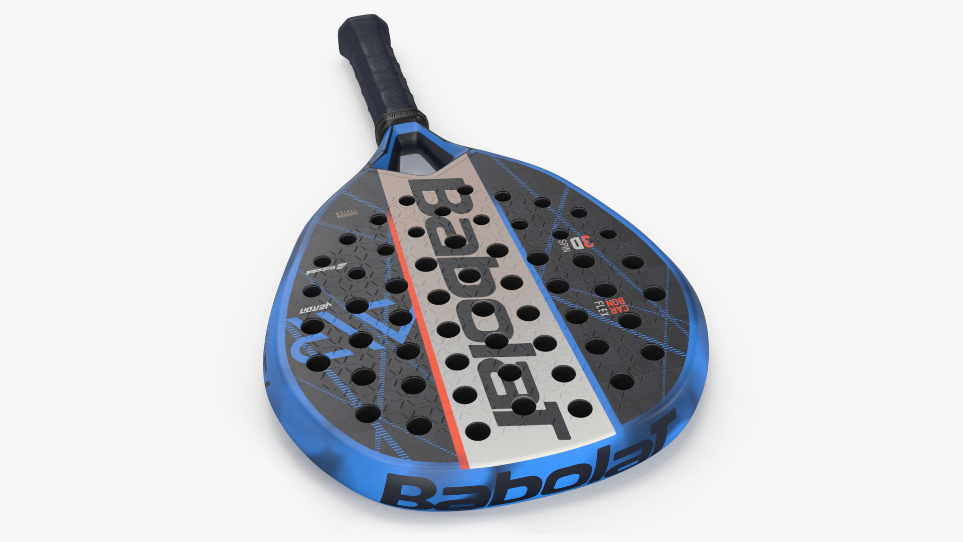 Babolar Air Padel Racket Blue 3D model
