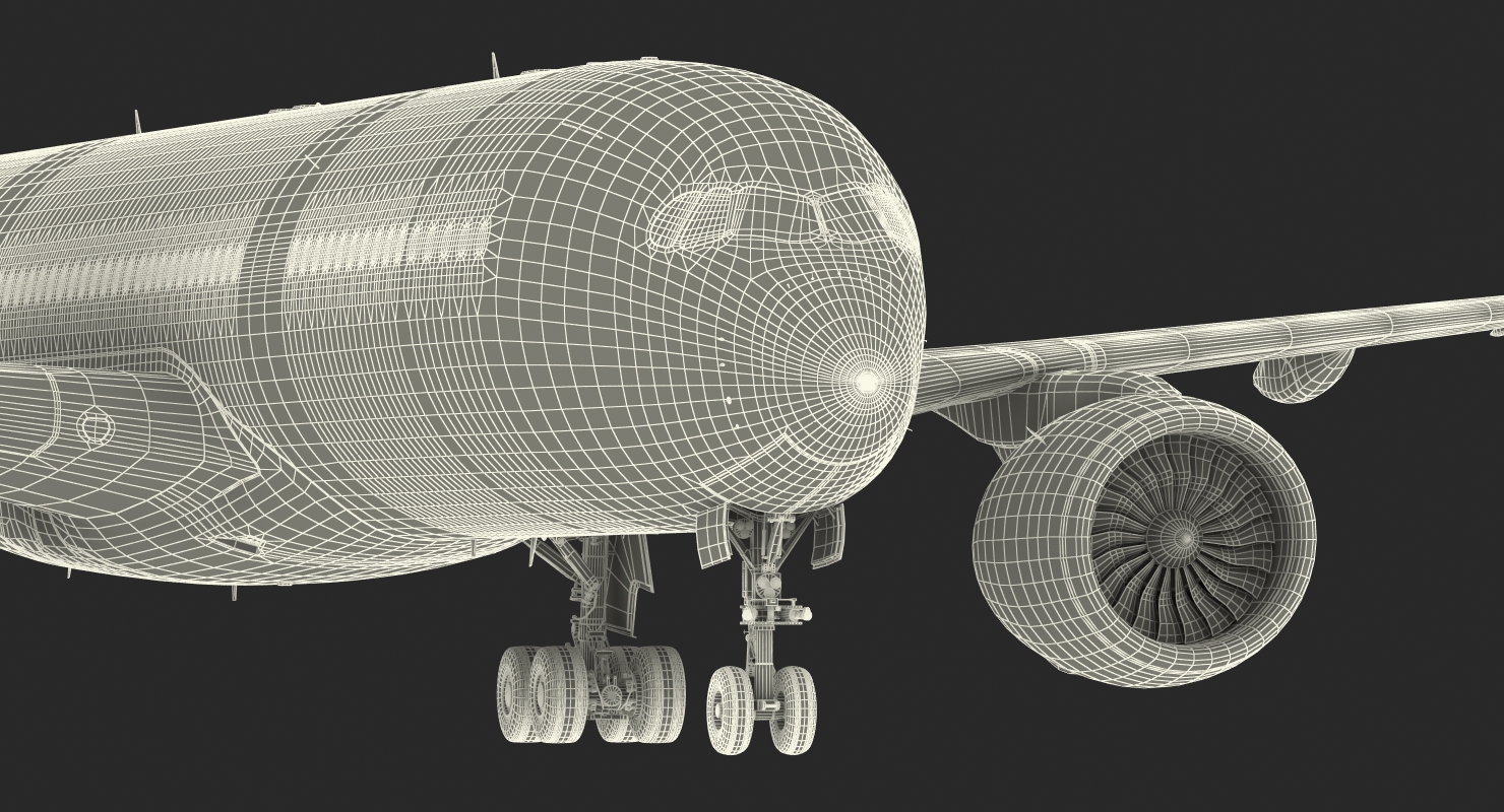 3D Airbus A350 900 Emirates Air Line model