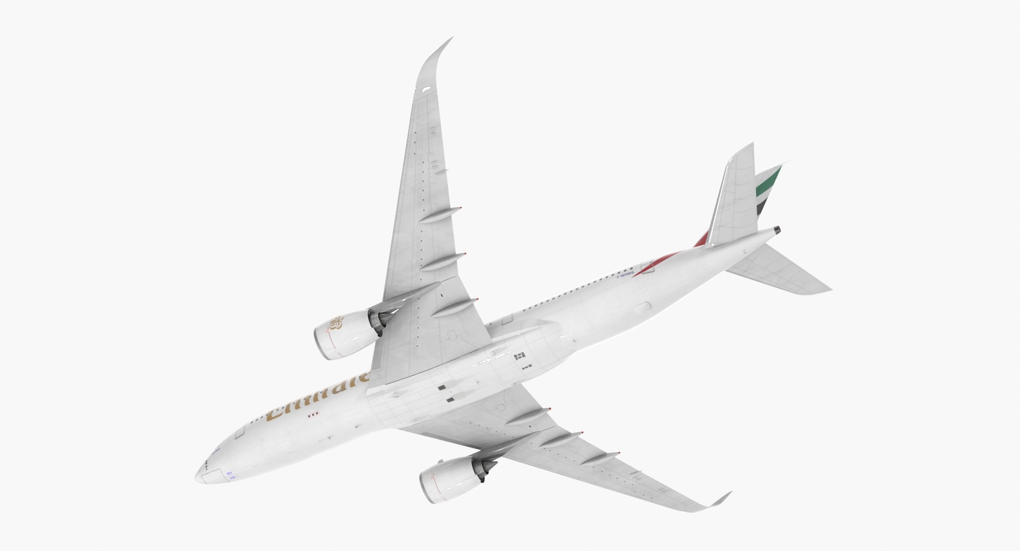 3D Airbus A350 900 Emirates Air Line model
