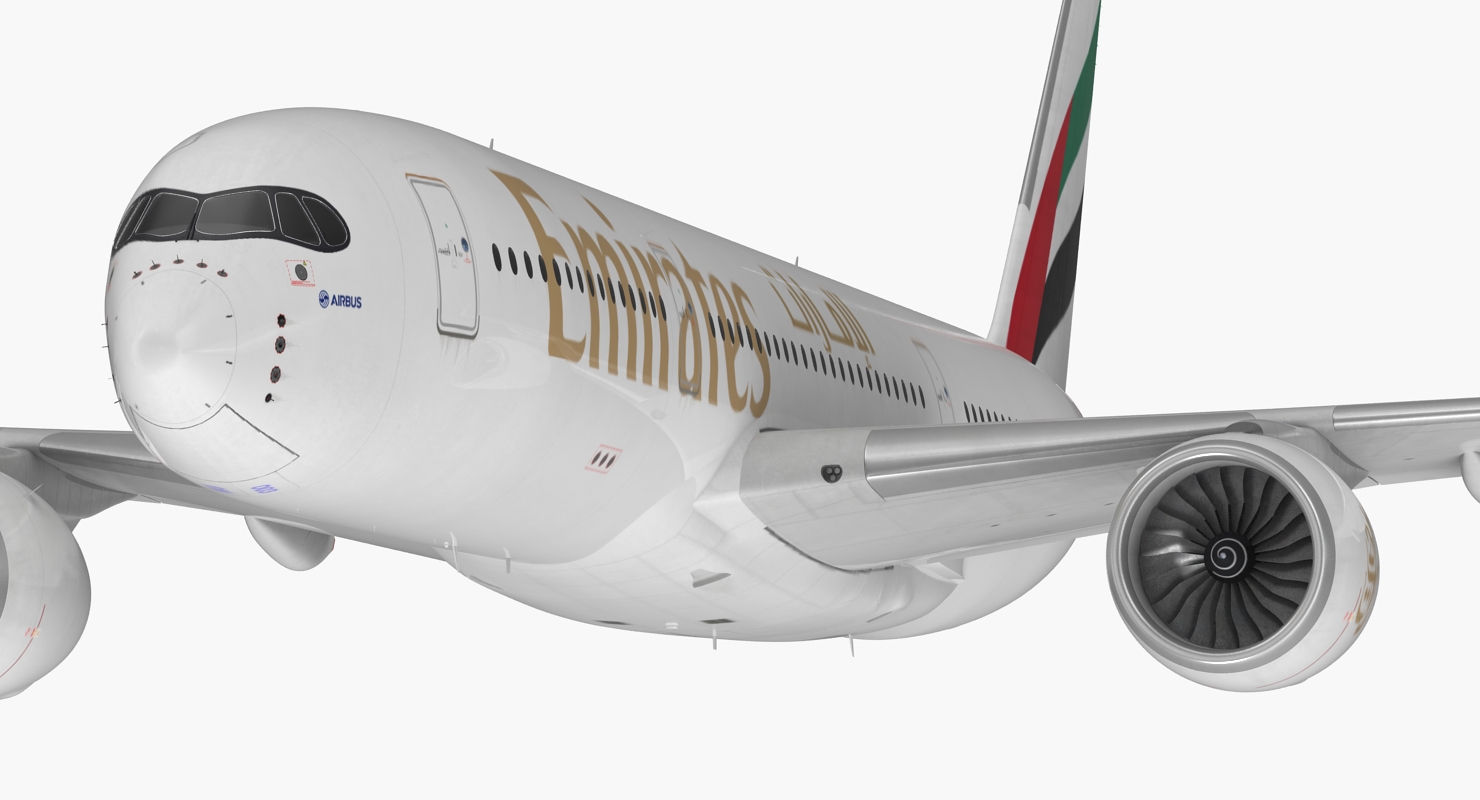 3D Airbus A350 900 Emirates Air Line model