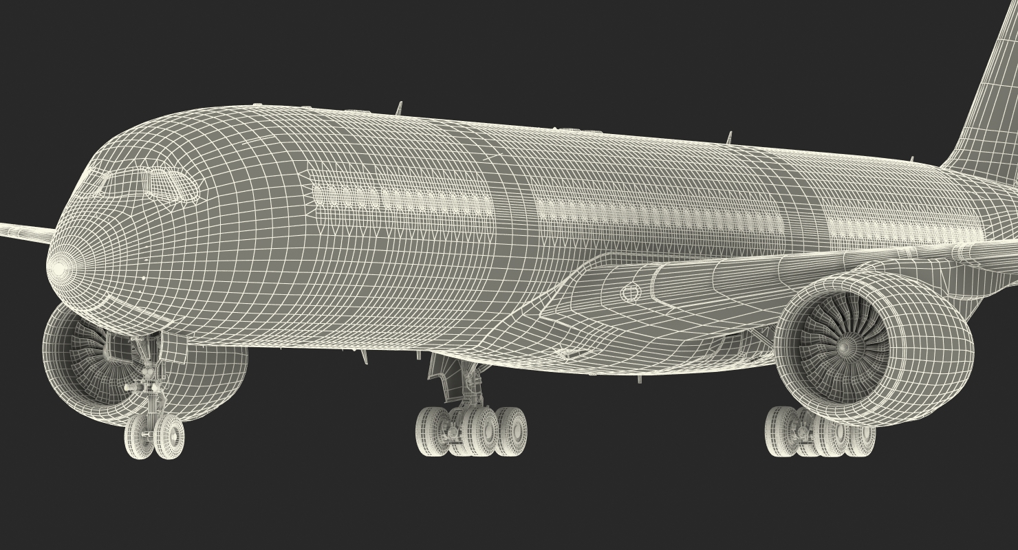 3D Airbus A350 900 Emirates Air Line model
