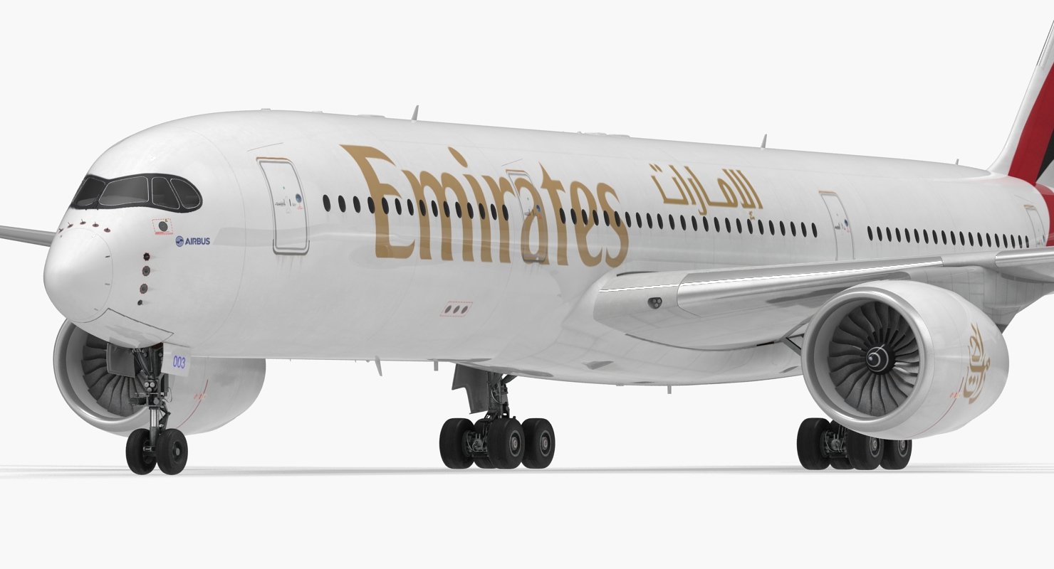 3D Airbus A350 900 Emirates Air Line model