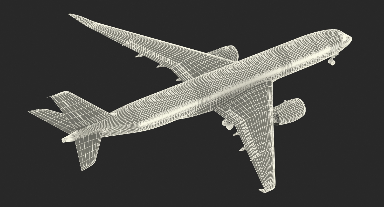 3D Airbus A350 900 Emirates Air Line model