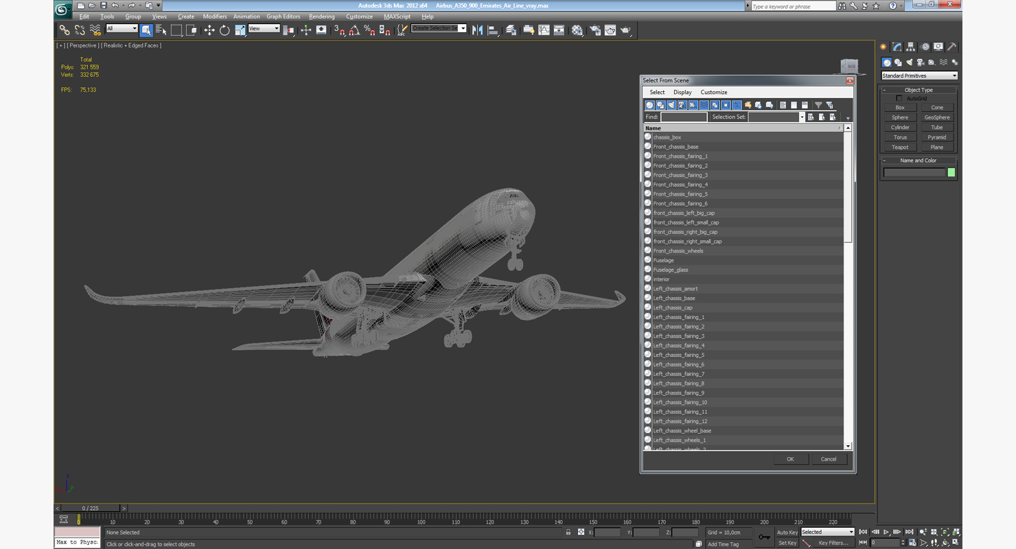 3D Airbus A350 900 Emirates Air Line model