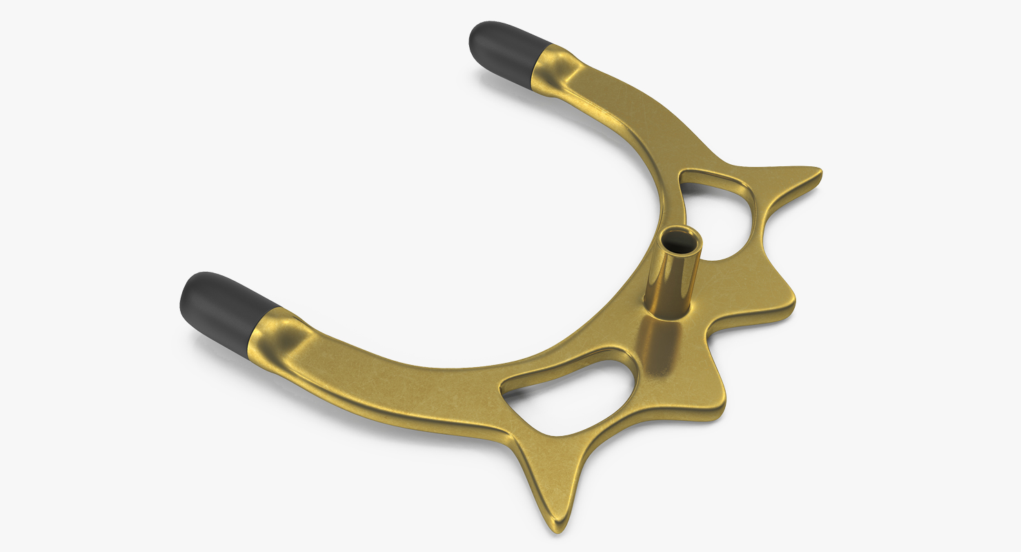 Cue Rest Brass Head 3D model
