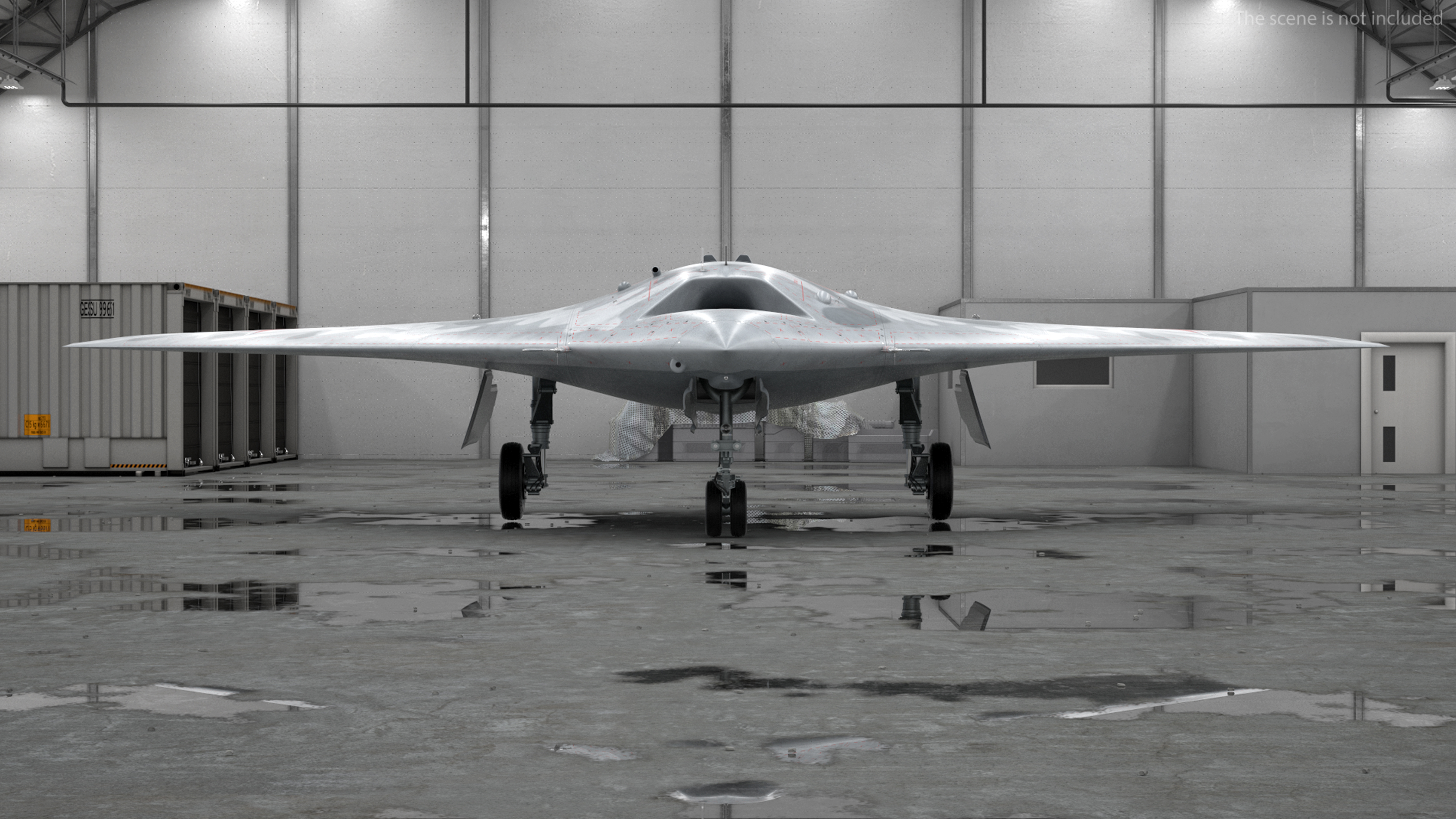 3D model Russian Heavy Strike Unmanned Bomber S-70 Okhotnik