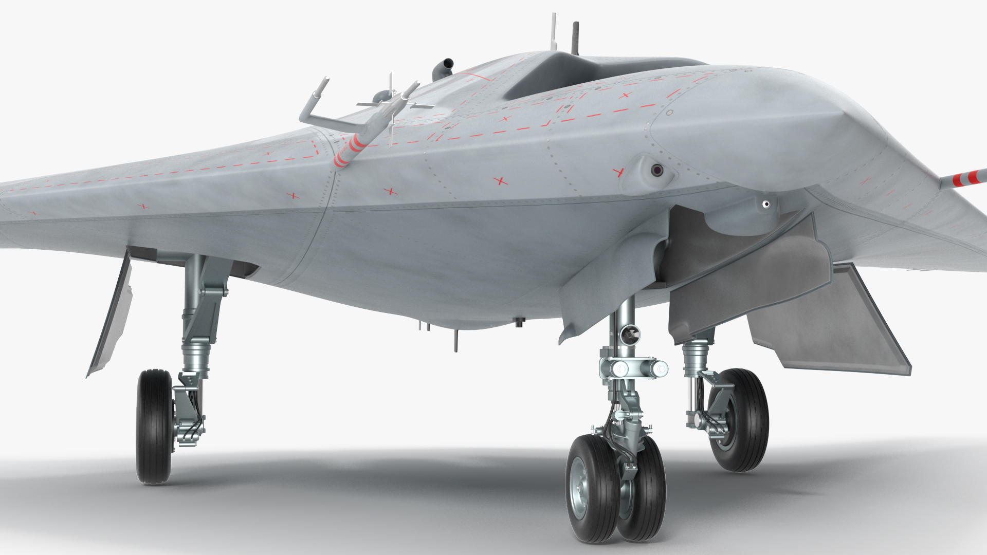 3D model Russian Heavy Strike Unmanned Bomber S-70 Okhotnik