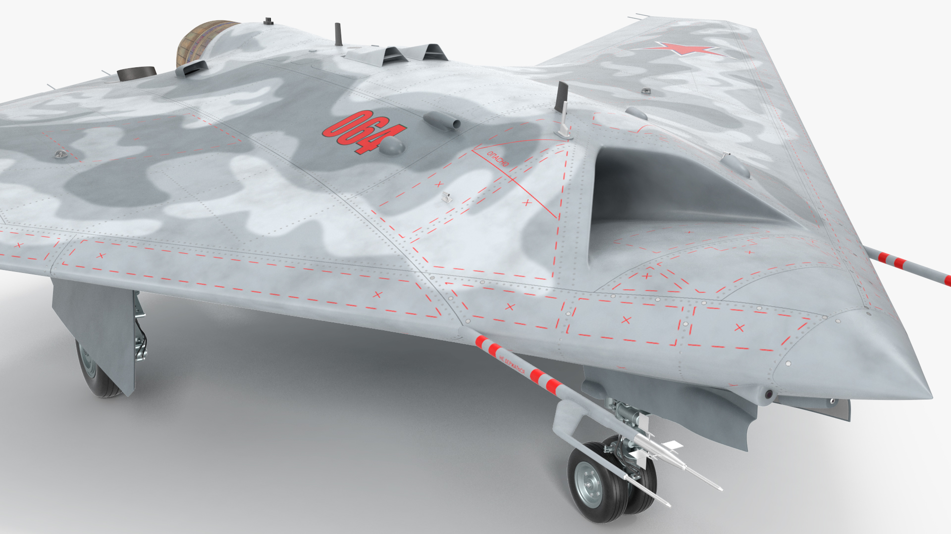 3D model Russian Heavy Strike Unmanned Bomber S-70 Okhotnik