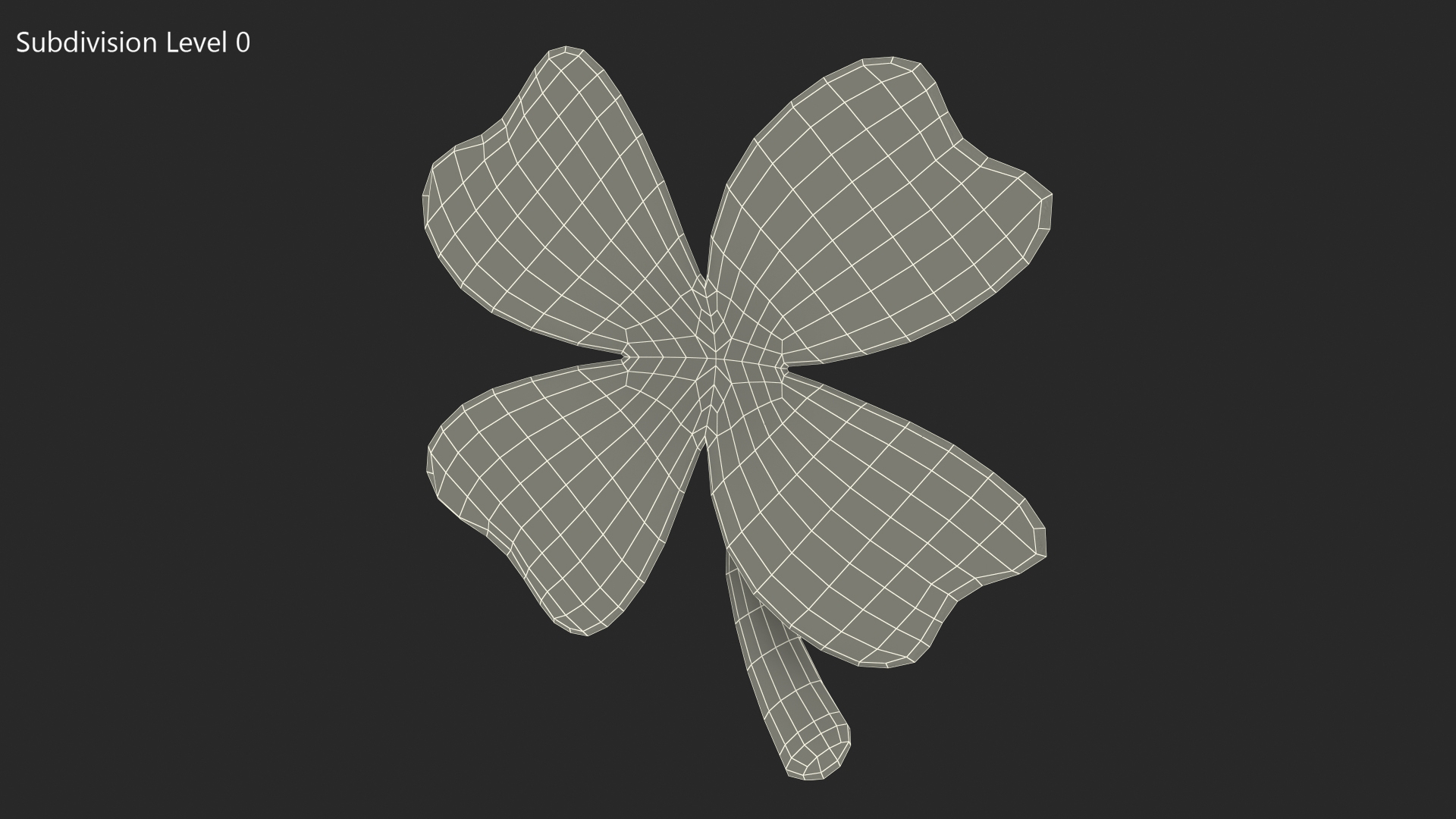 Four Leaf Clover Emoji 3D