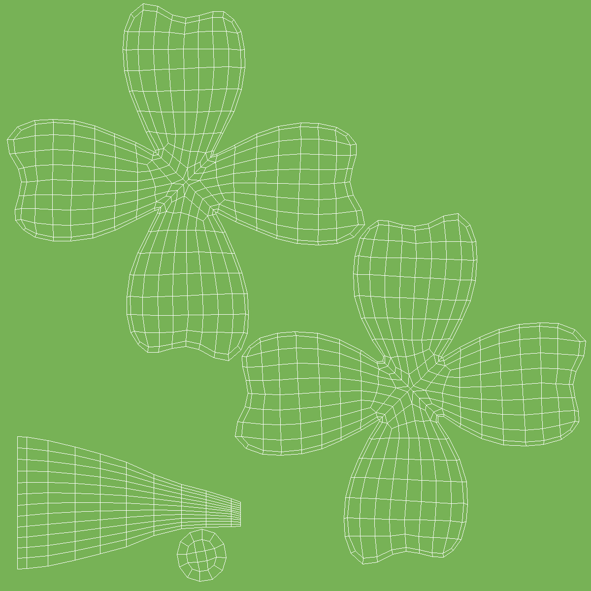 Four Leaf Clover Emoji 3D