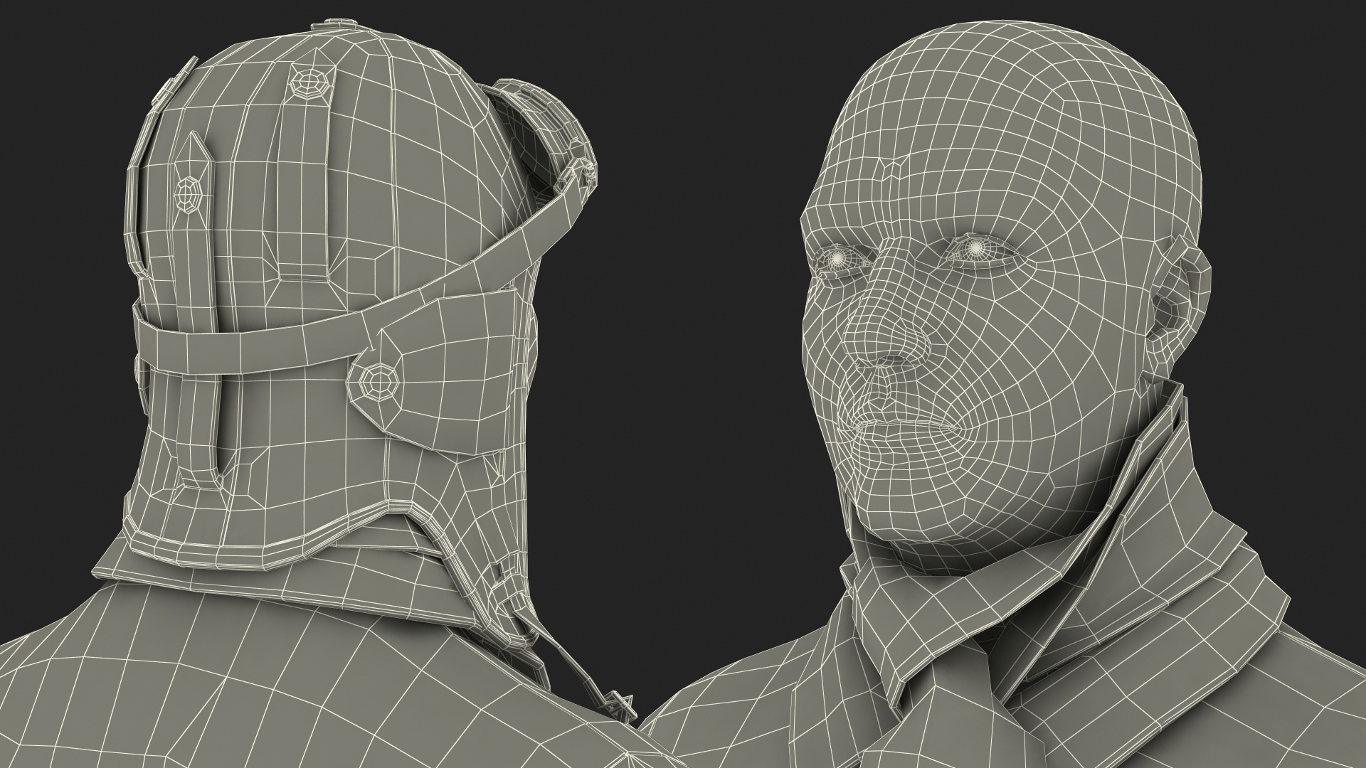 3D Vintage Pilot in Uniform A-Pose