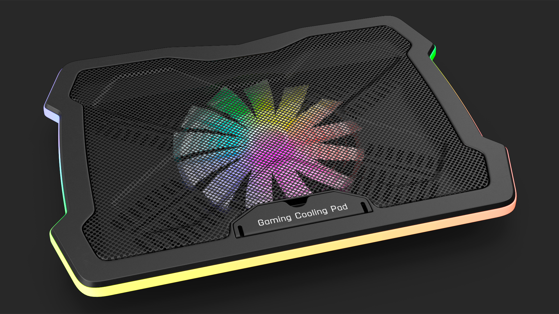 Gaming Laptop Cooling Pad On State 3D model