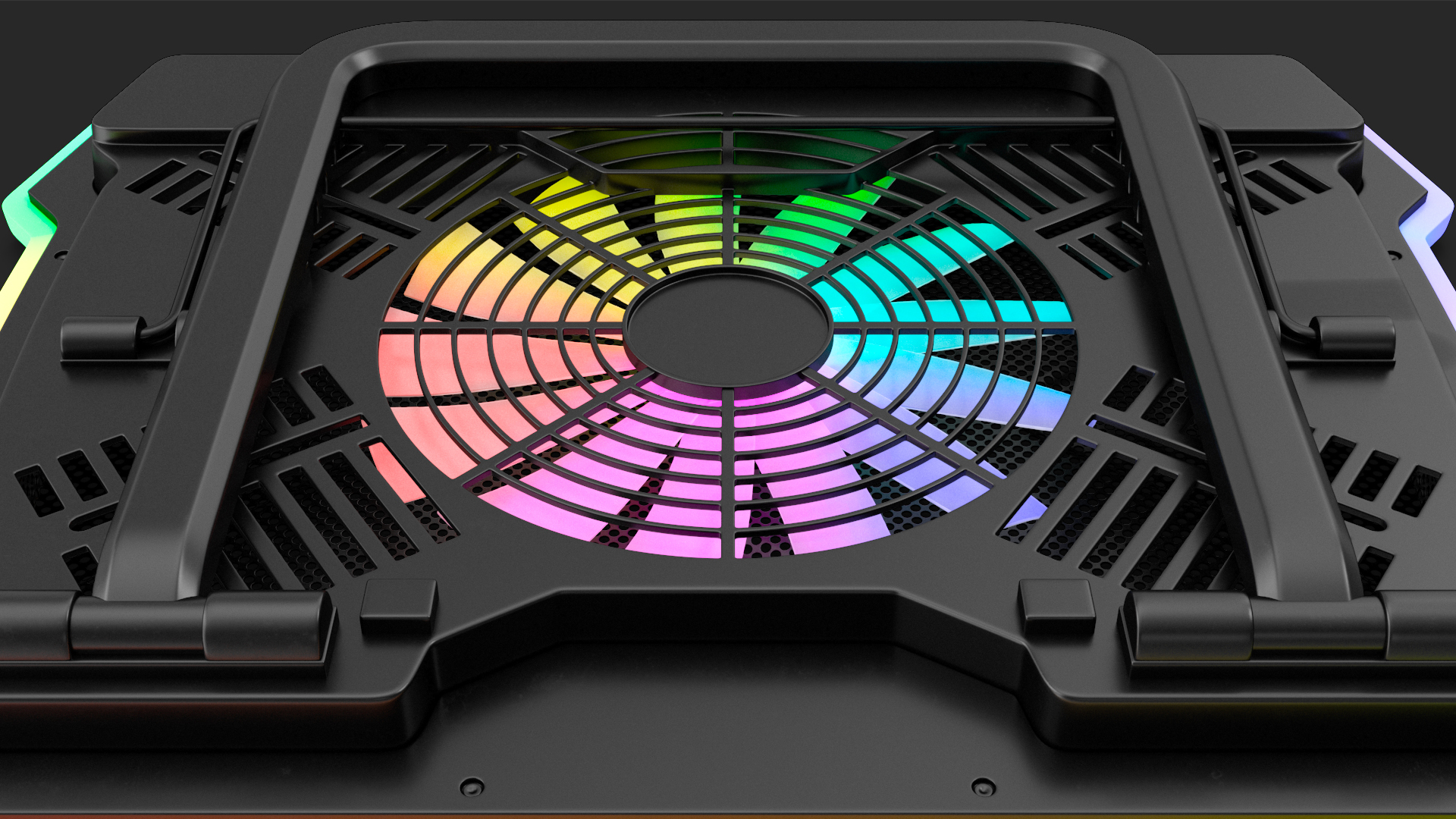 Gaming Laptop Cooling Pad On State 3D model