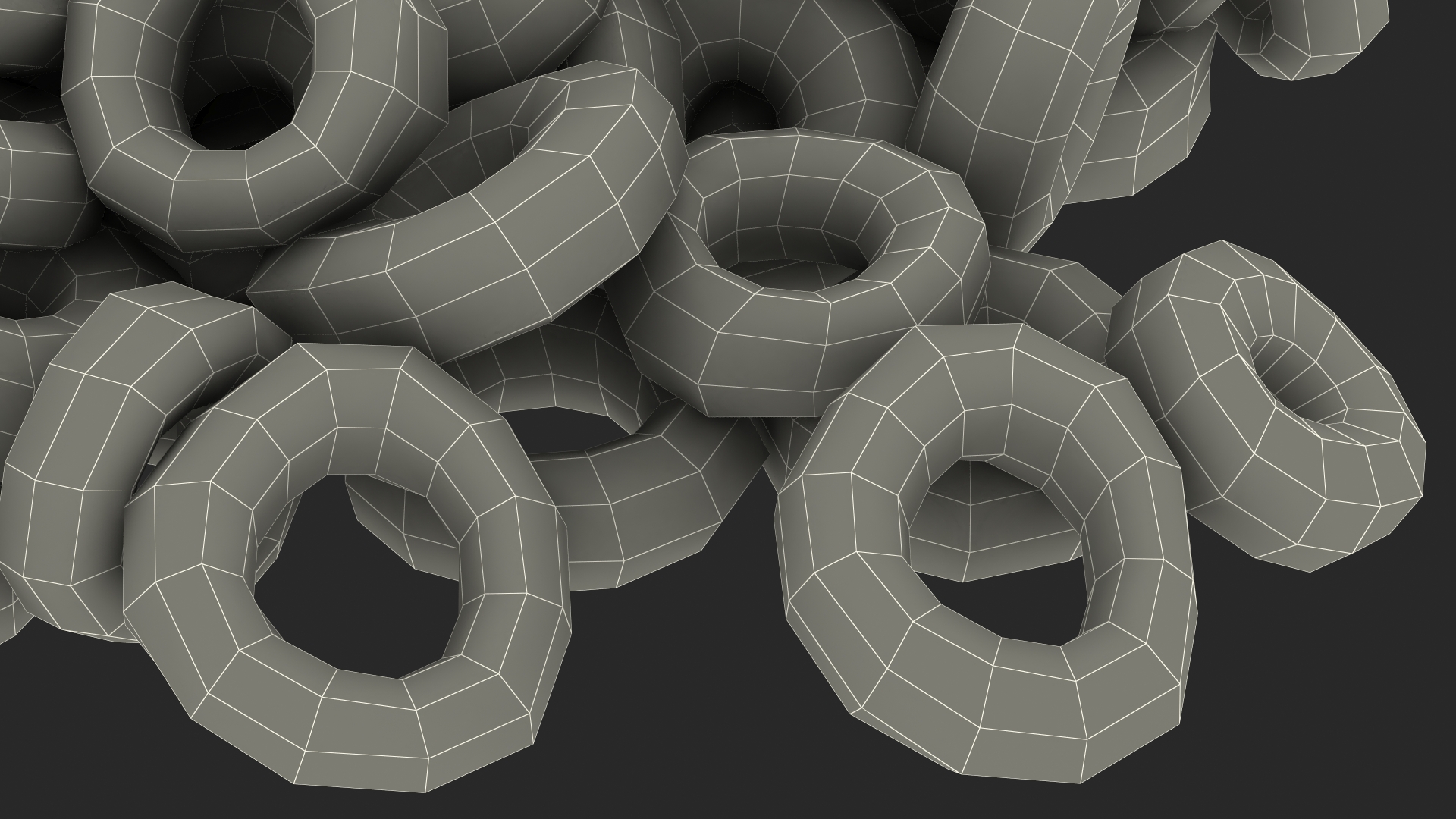 3D Oats Cereals Rings model
