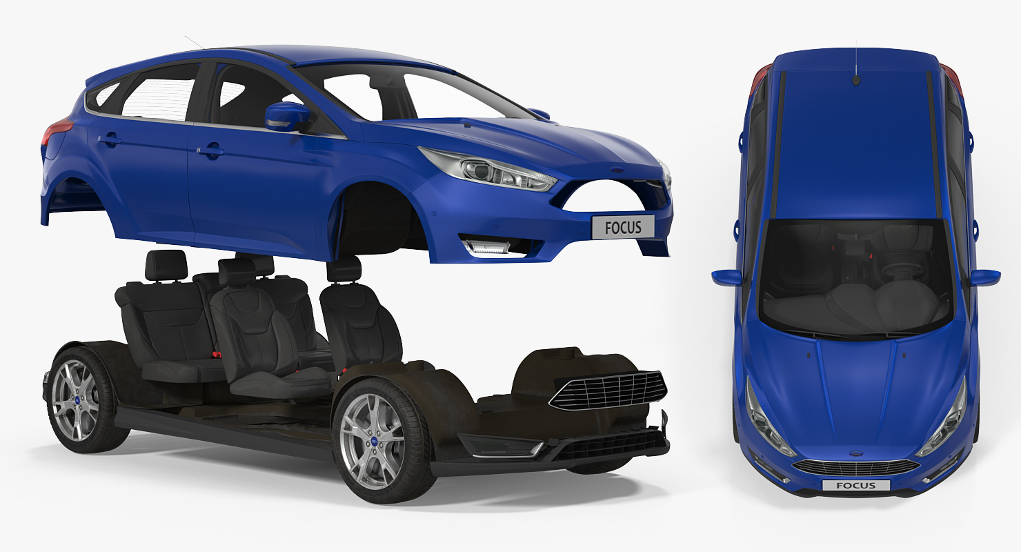 3D model Ford Focus Hatchback 2015