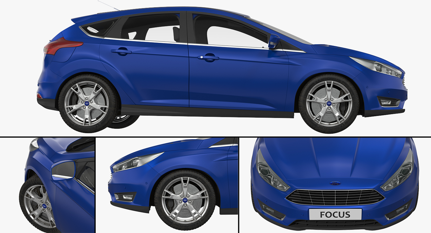 3D model Ford Focus Hatchback 2015