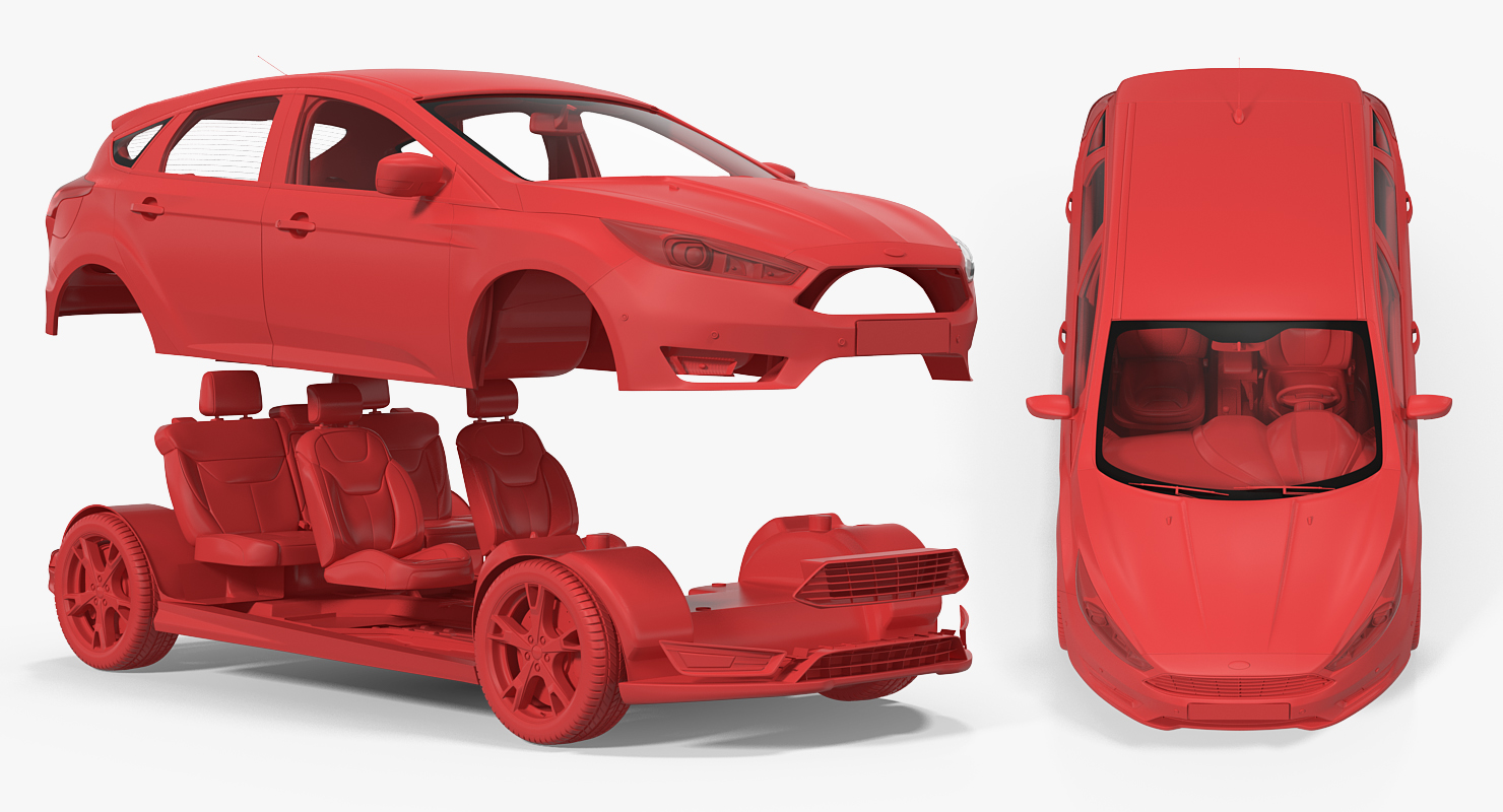 3D model Ford Focus Hatchback 2015