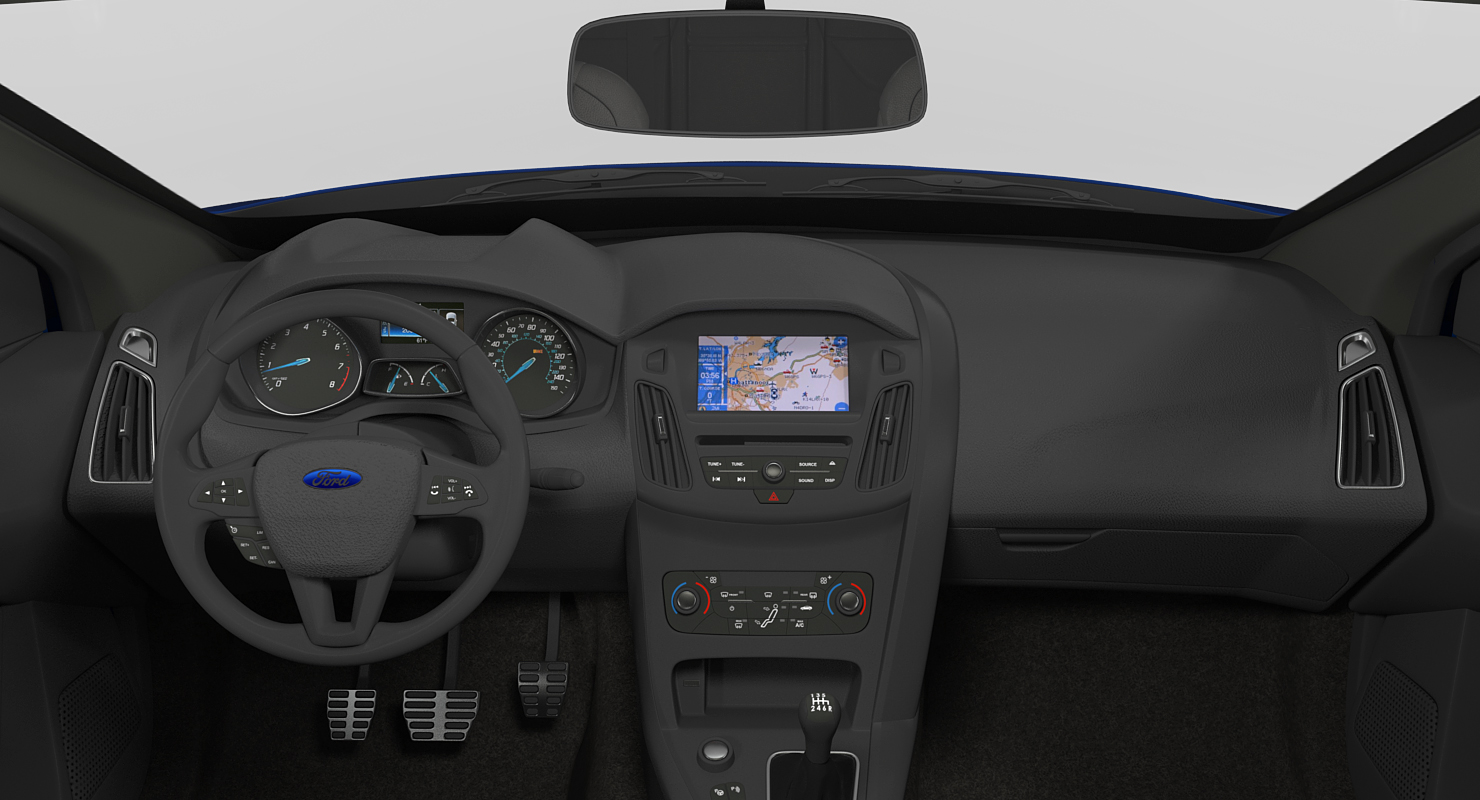 3D model Ford Focus Hatchback 2015