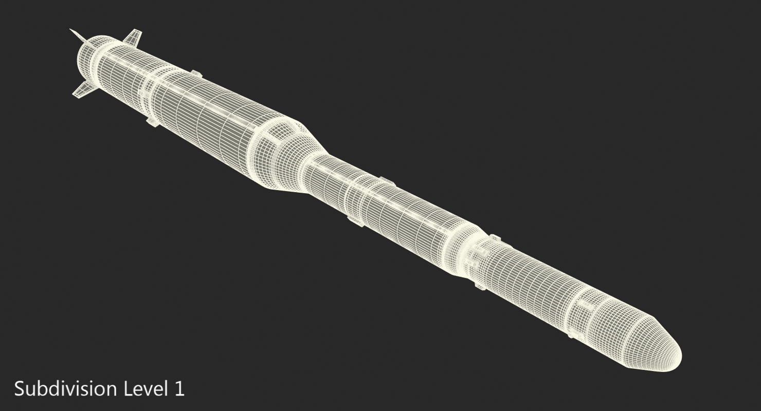 Taepodong 2 North Korean Ballistic Missile 3D