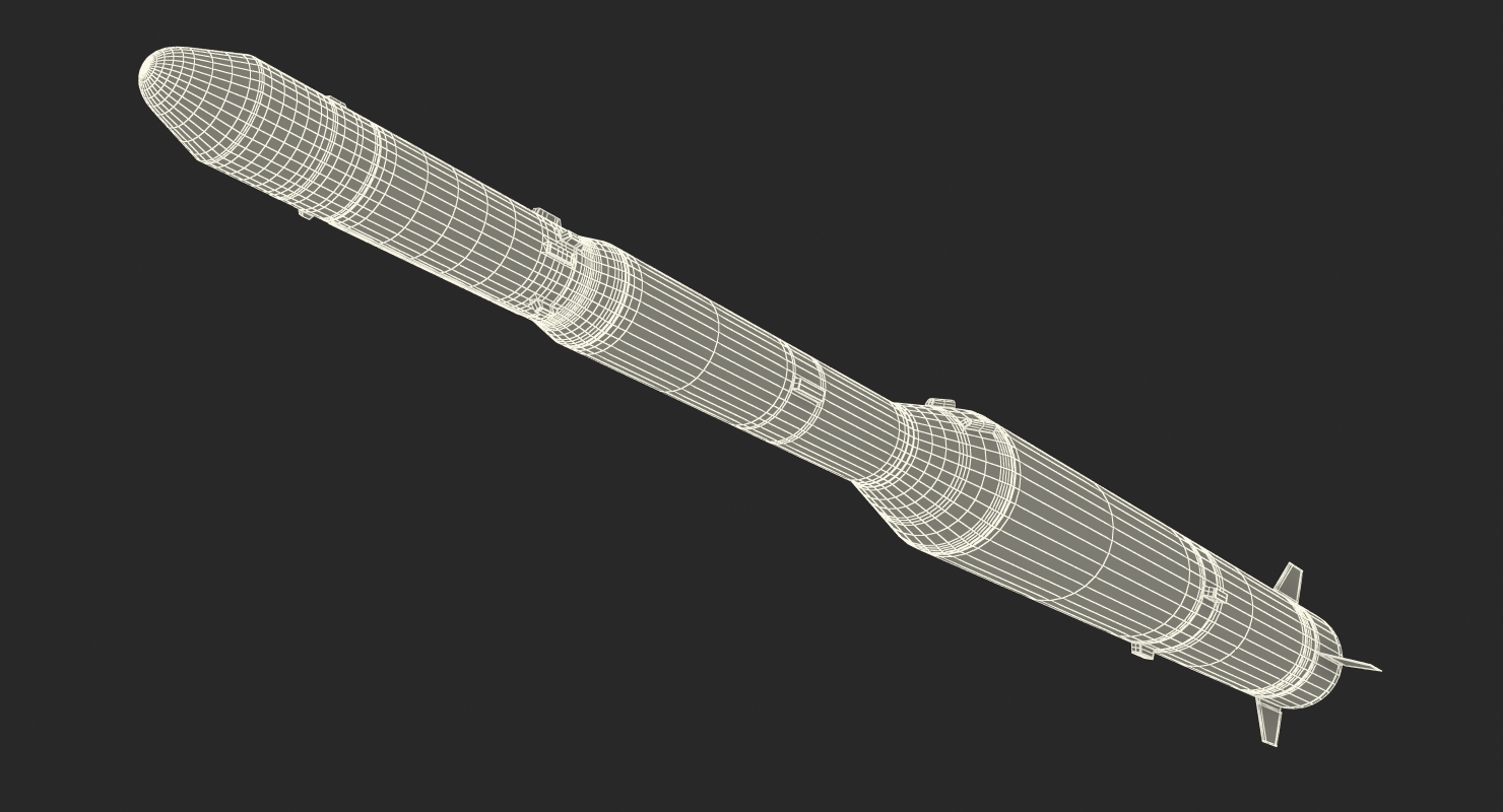 Taepodong 2 North Korean Ballistic Missile 3D