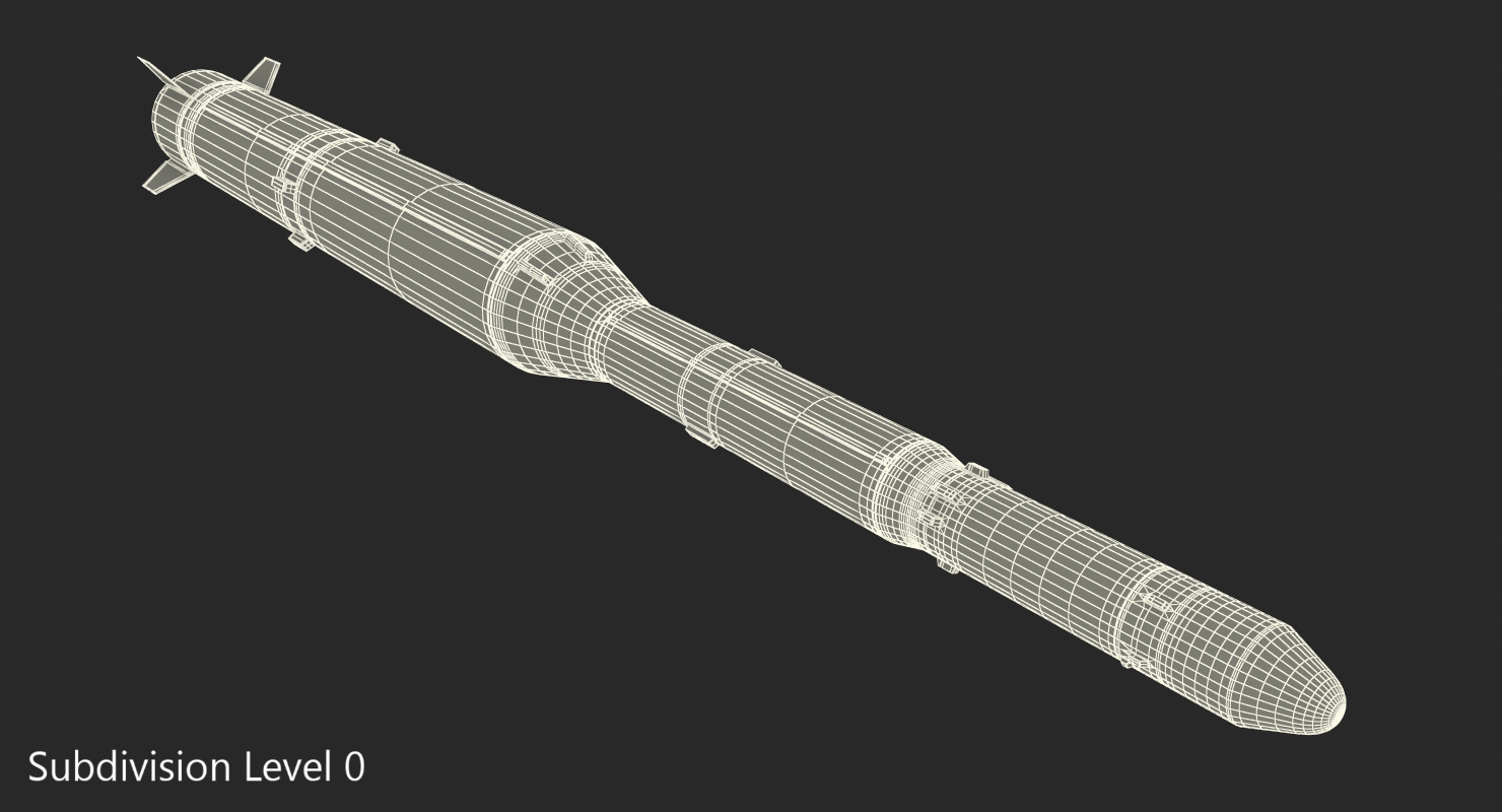 Taepodong 2 North Korean Ballistic Missile 3D
