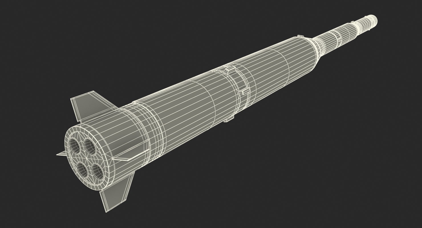 Taepodong 2 North Korean Ballistic Missile 3D