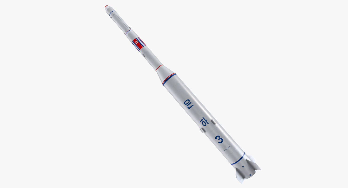 Taepodong 2 North Korean Ballistic Missile 3D