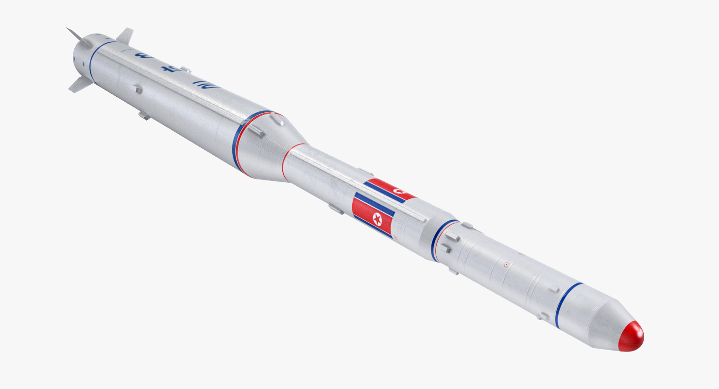 Taepodong 2 North Korean Ballistic Missile 3D