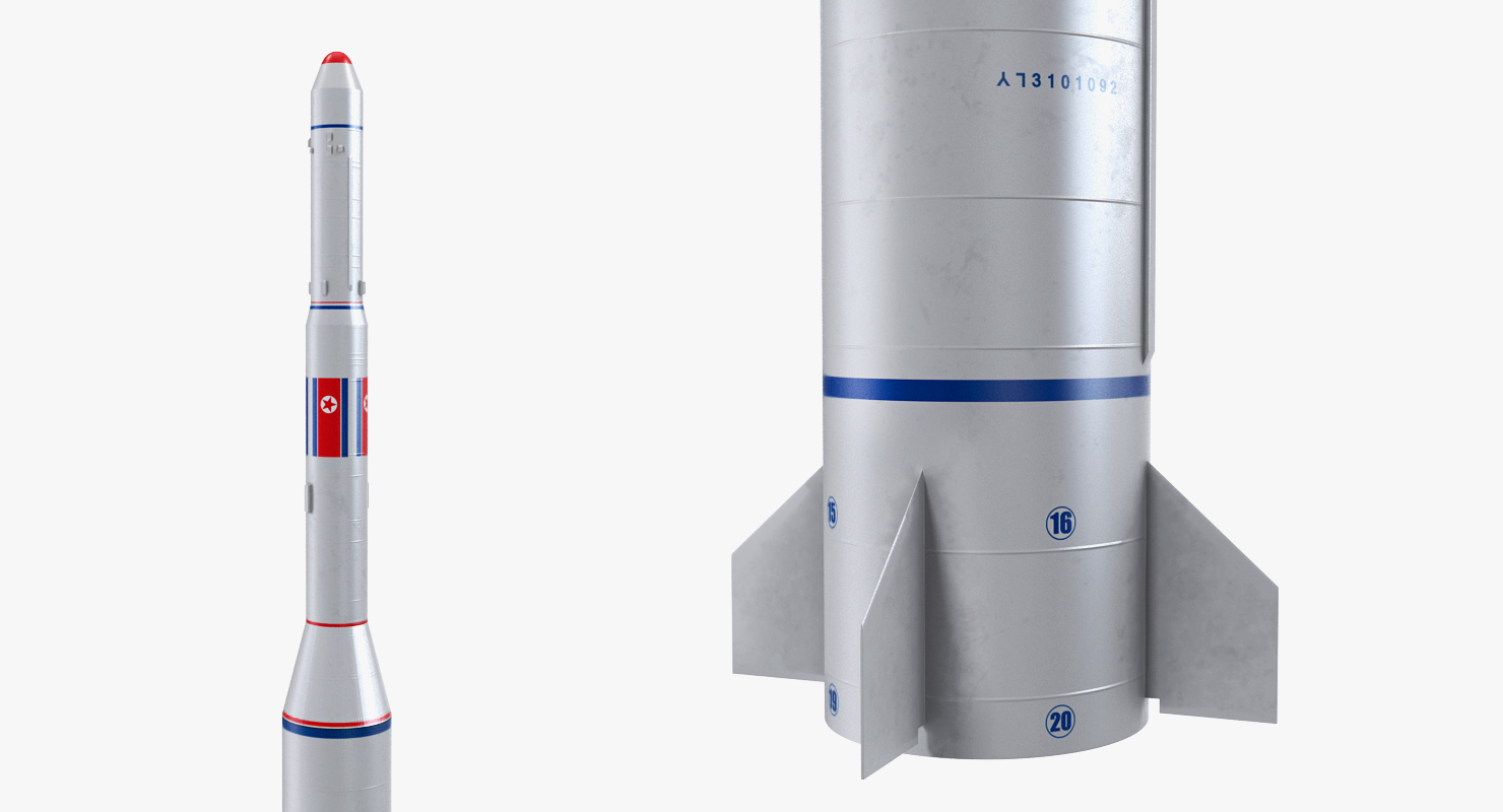 Taepodong 2 North Korean Ballistic Missile 3D