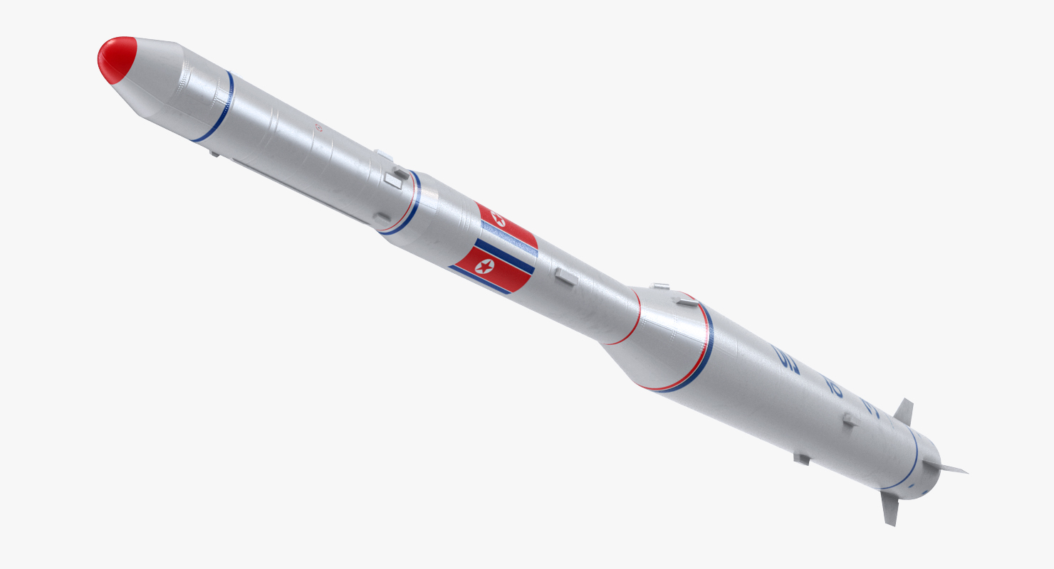 Taepodong 2 North Korean Ballistic Missile 3D