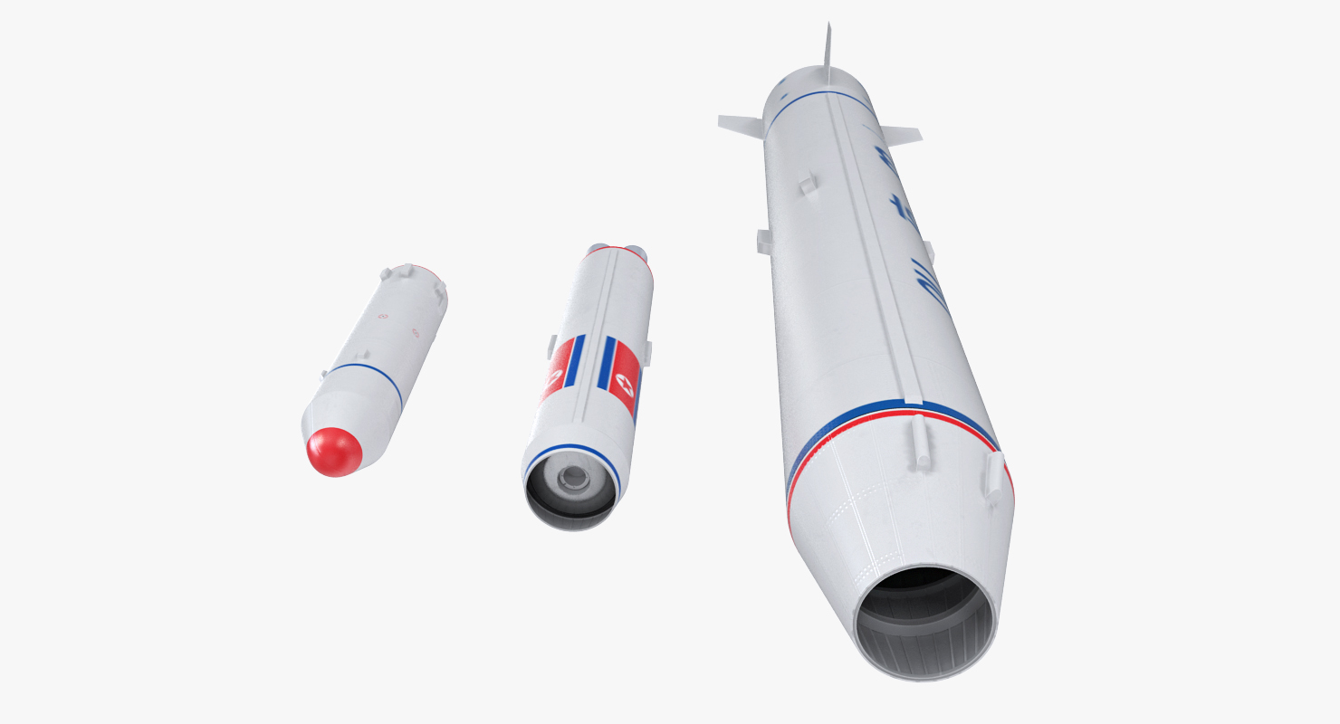 Taepodong 2 North Korean Ballistic Missile 3D