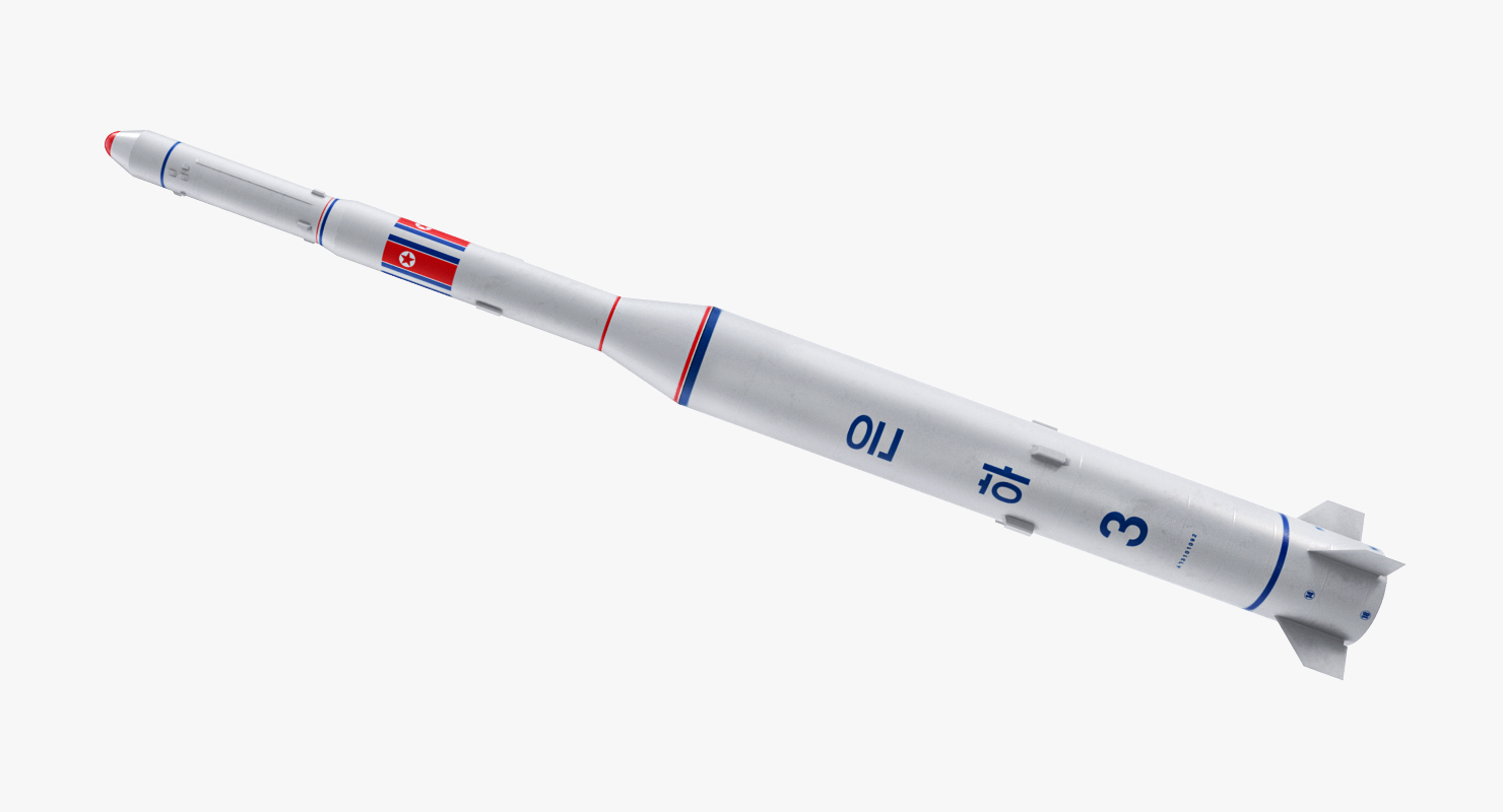 Taepodong 2 North Korean Ballistic Missile 3D