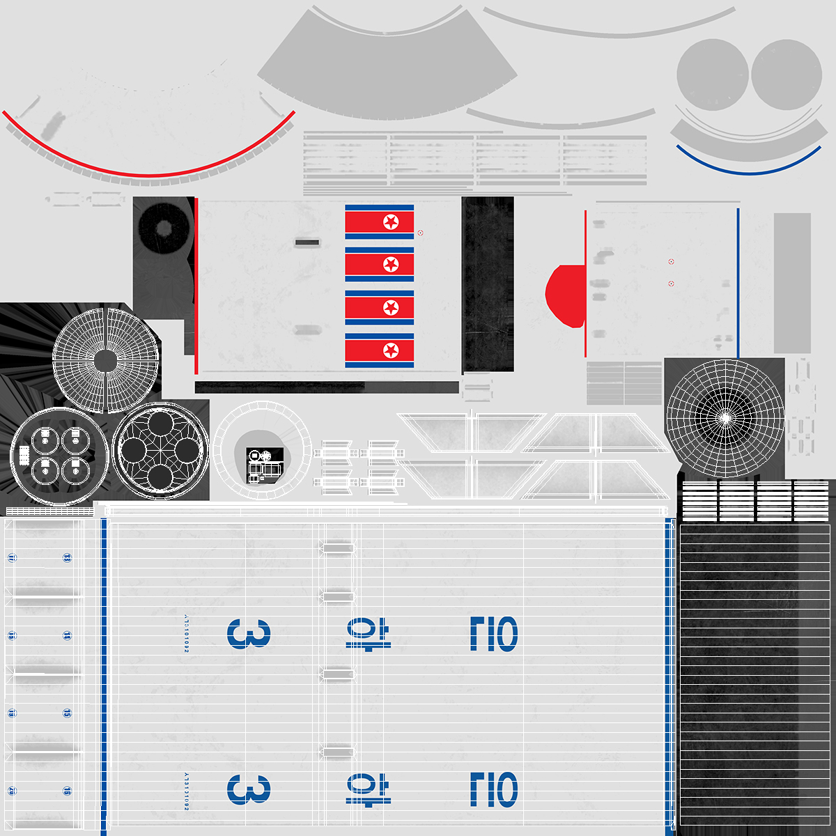 Taepodong 2 North Korean Ballistic Missile 3D