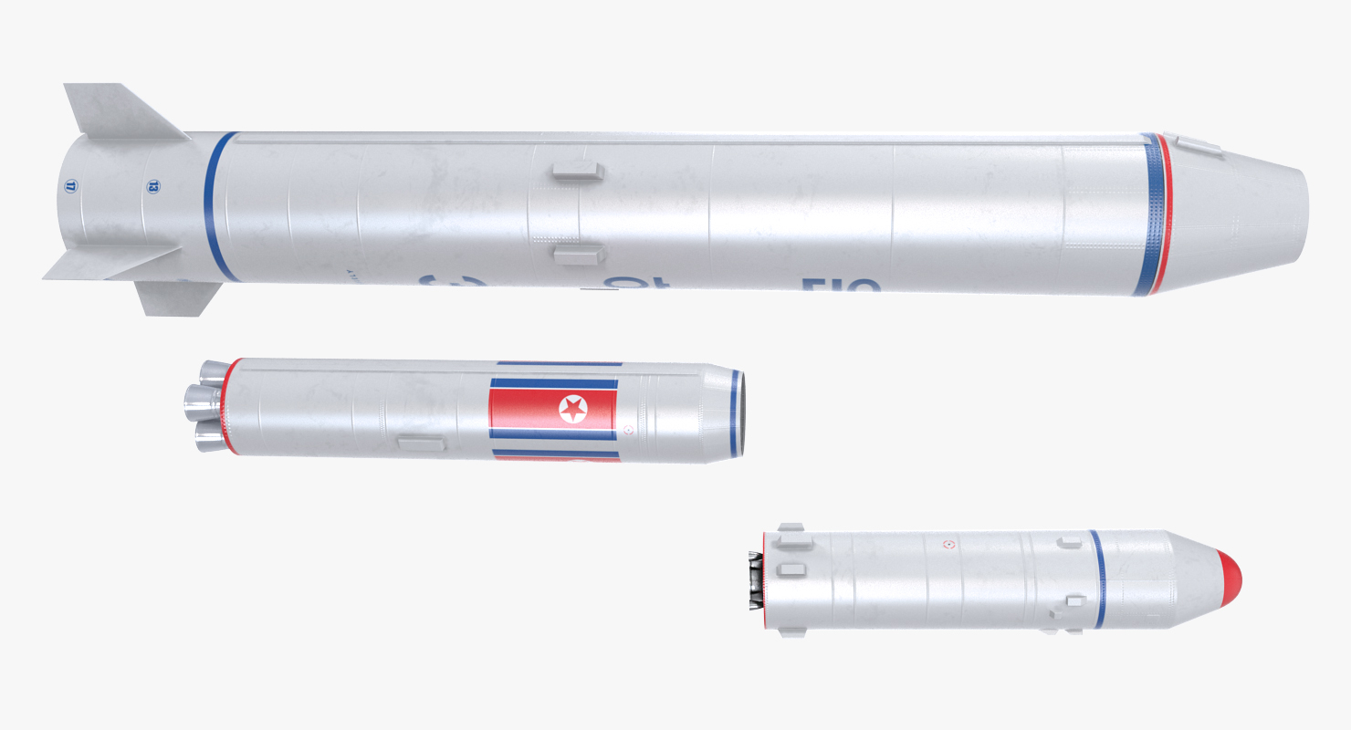 Taepodong 2 North Korean Ballistic Missile 3D
