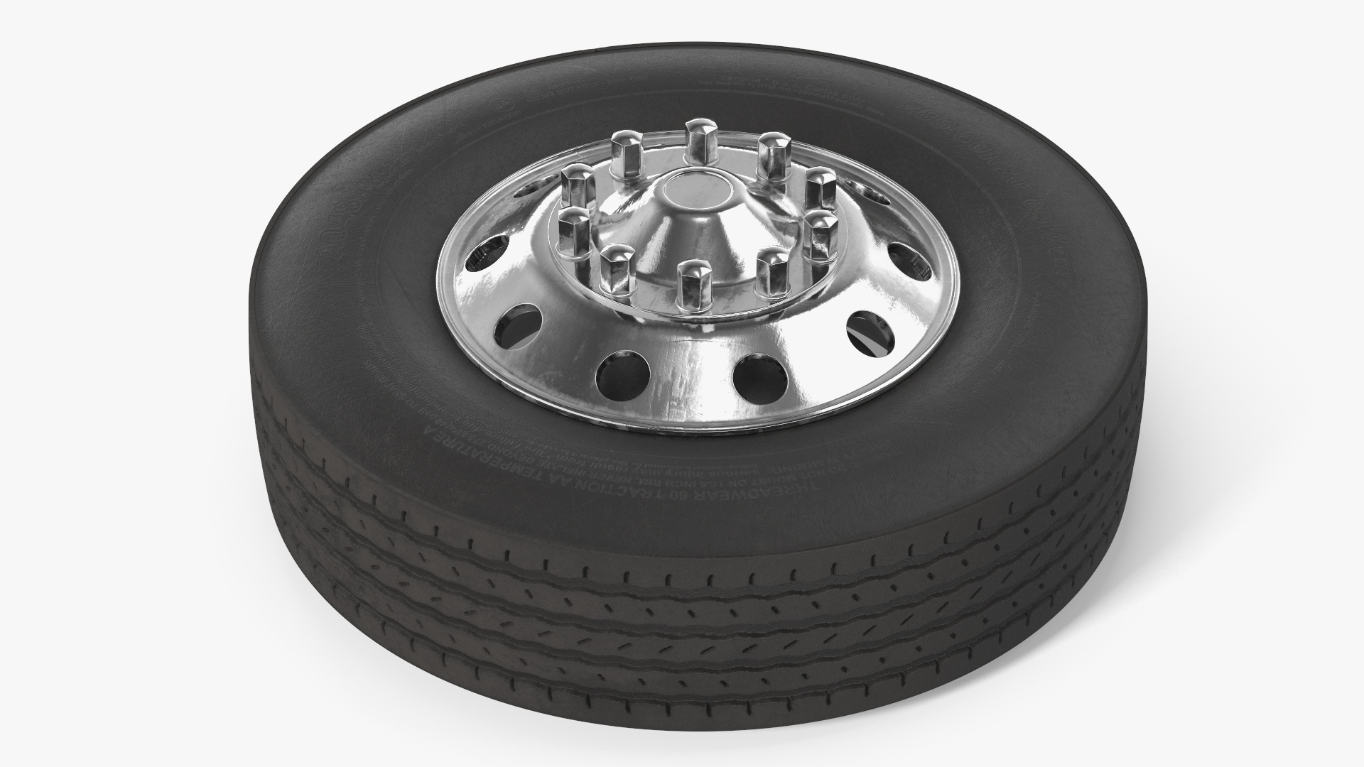 Heavy Duty Truck Wheel Set with Dual Tires - view 8