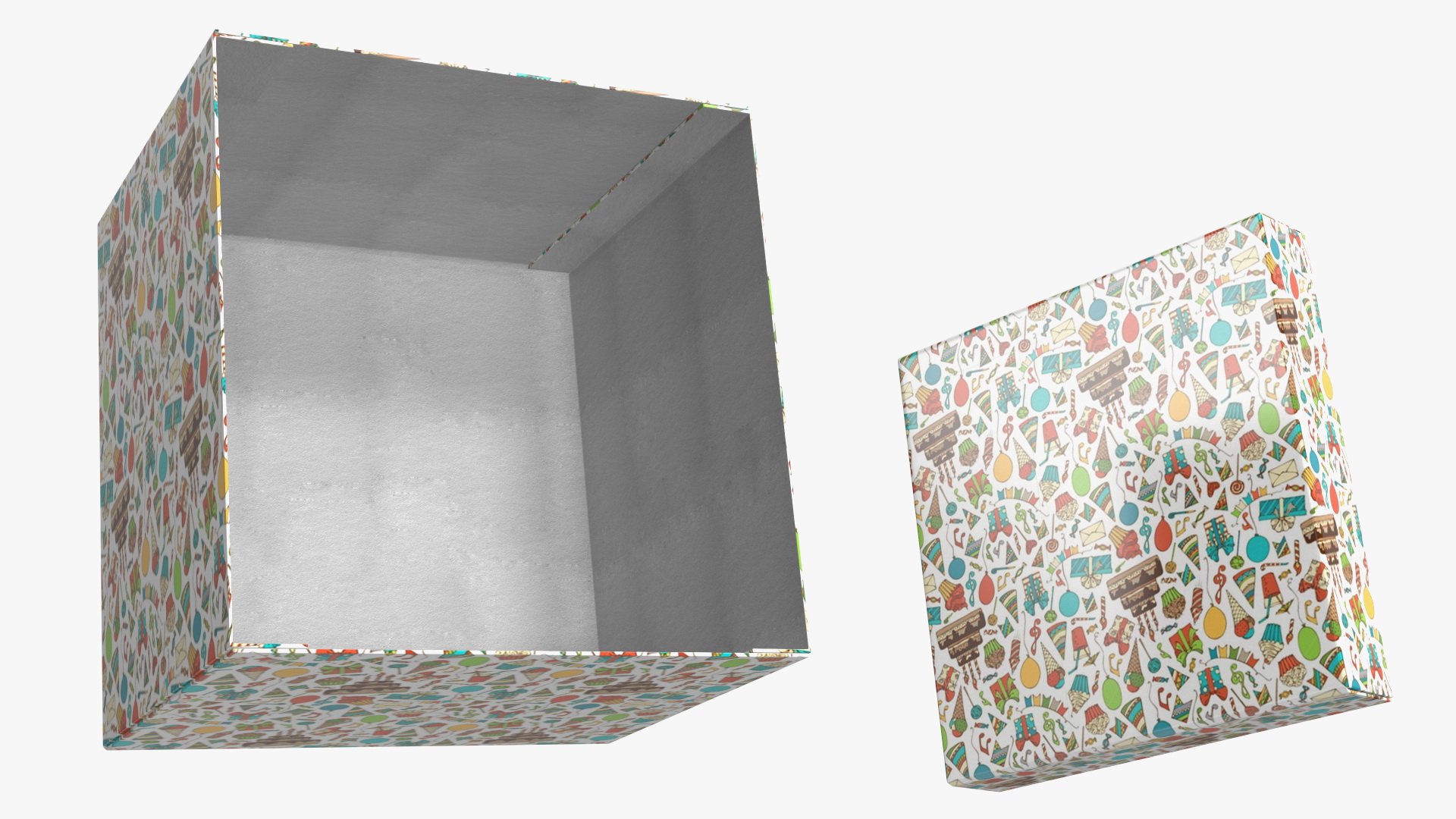 3D model Wrapped Gift Box with Bow